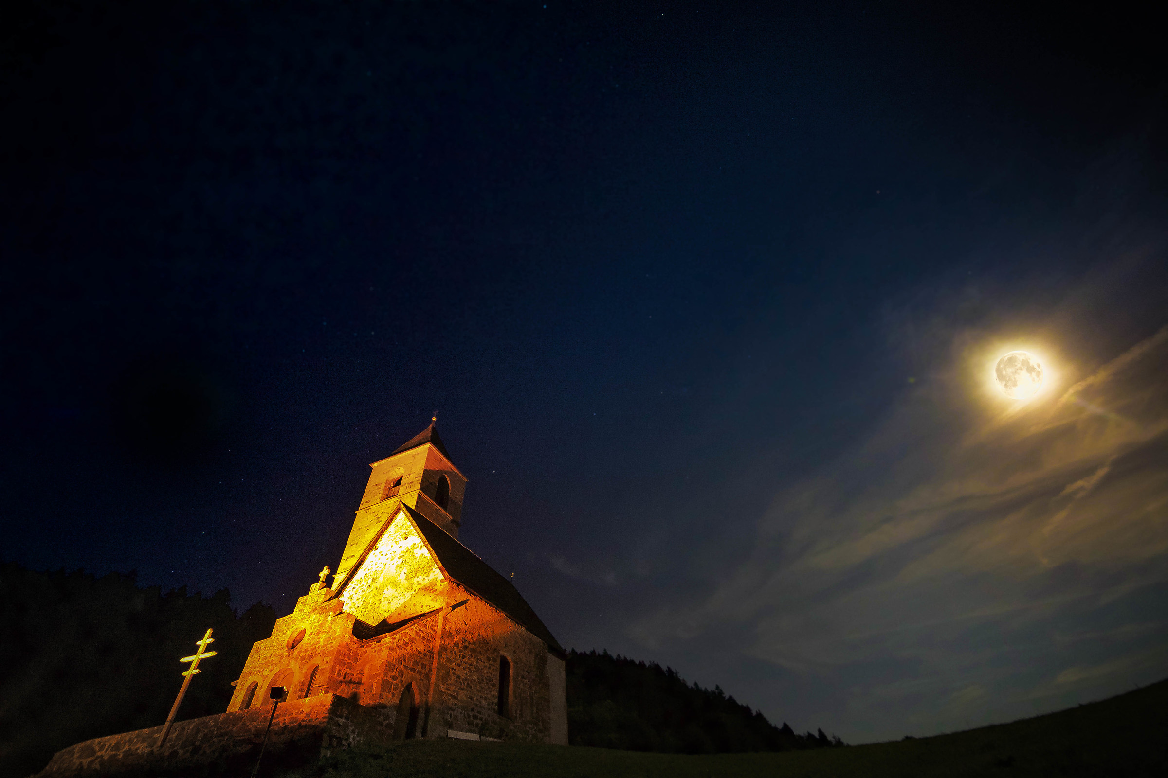 Full moon at the end August 2015.