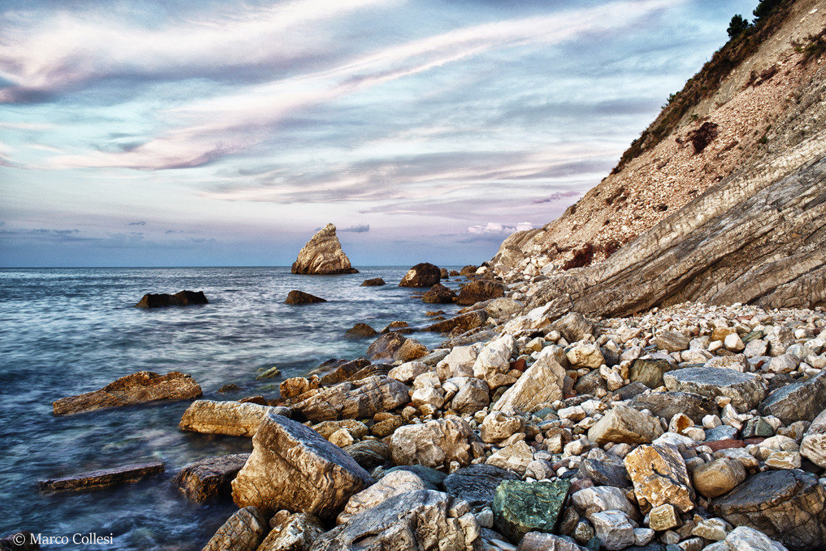 The "Sail" at sunset