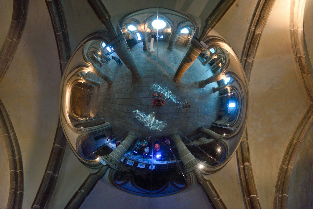 Reflections in the Abbey of Mont Saint Michel