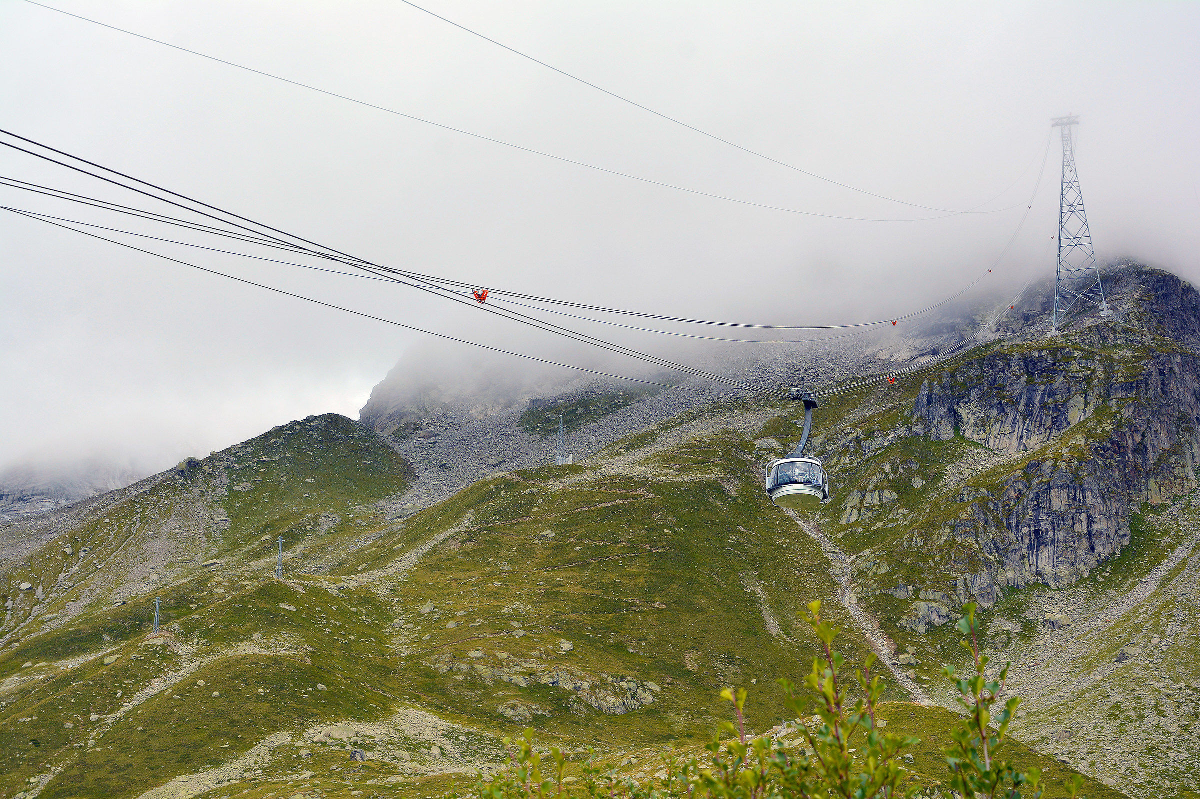 La nuova funivia del monte bianco