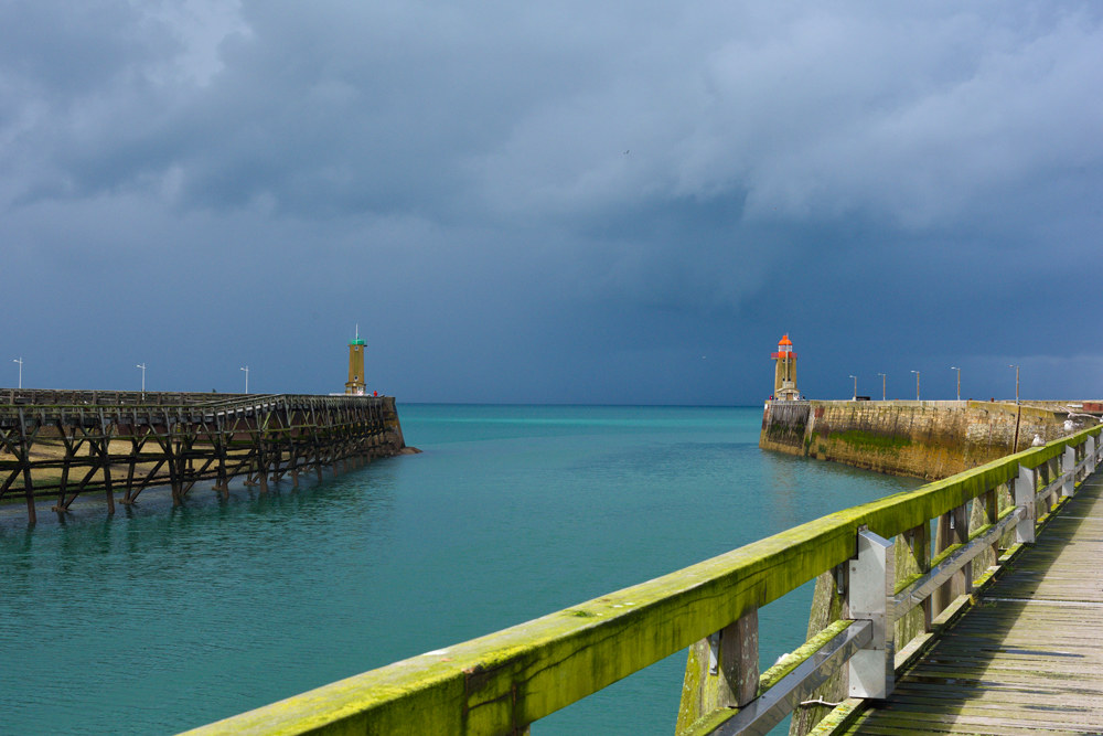 Entered the port of Fecamp, Normandy