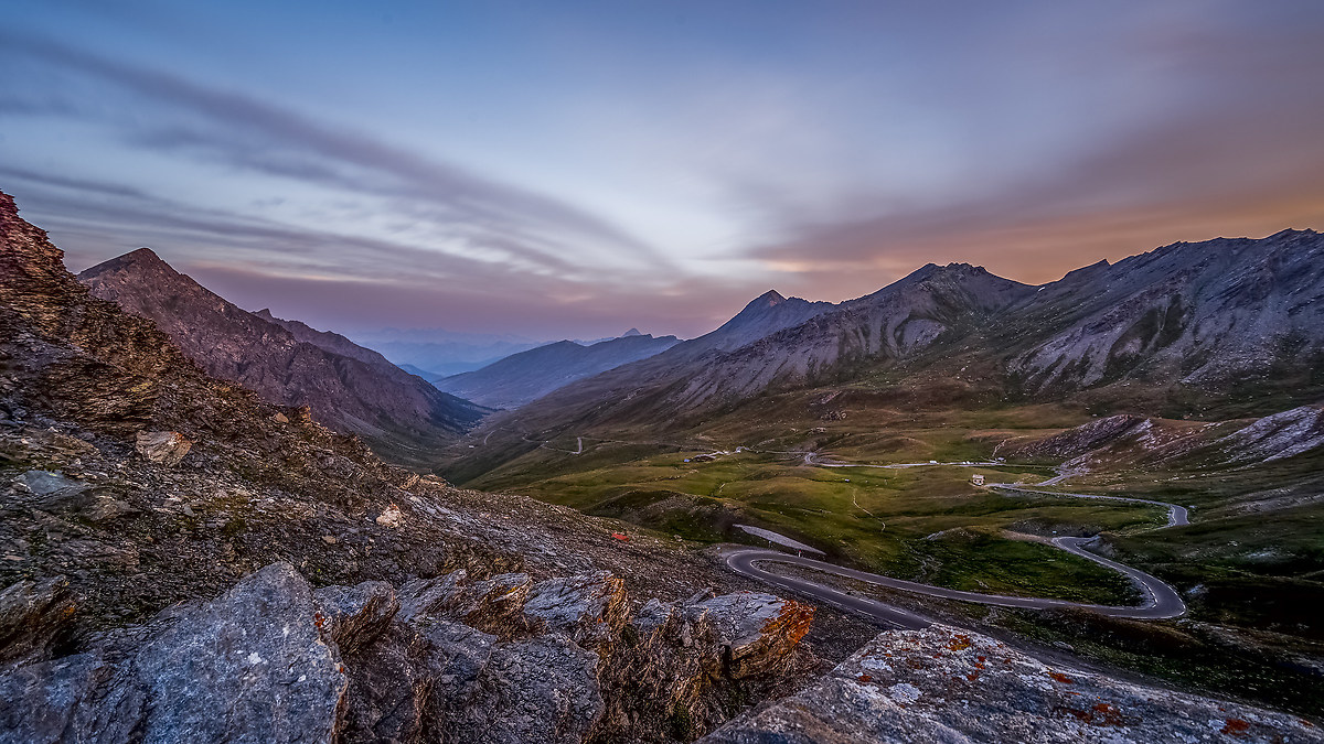 First light from the Col Agnel