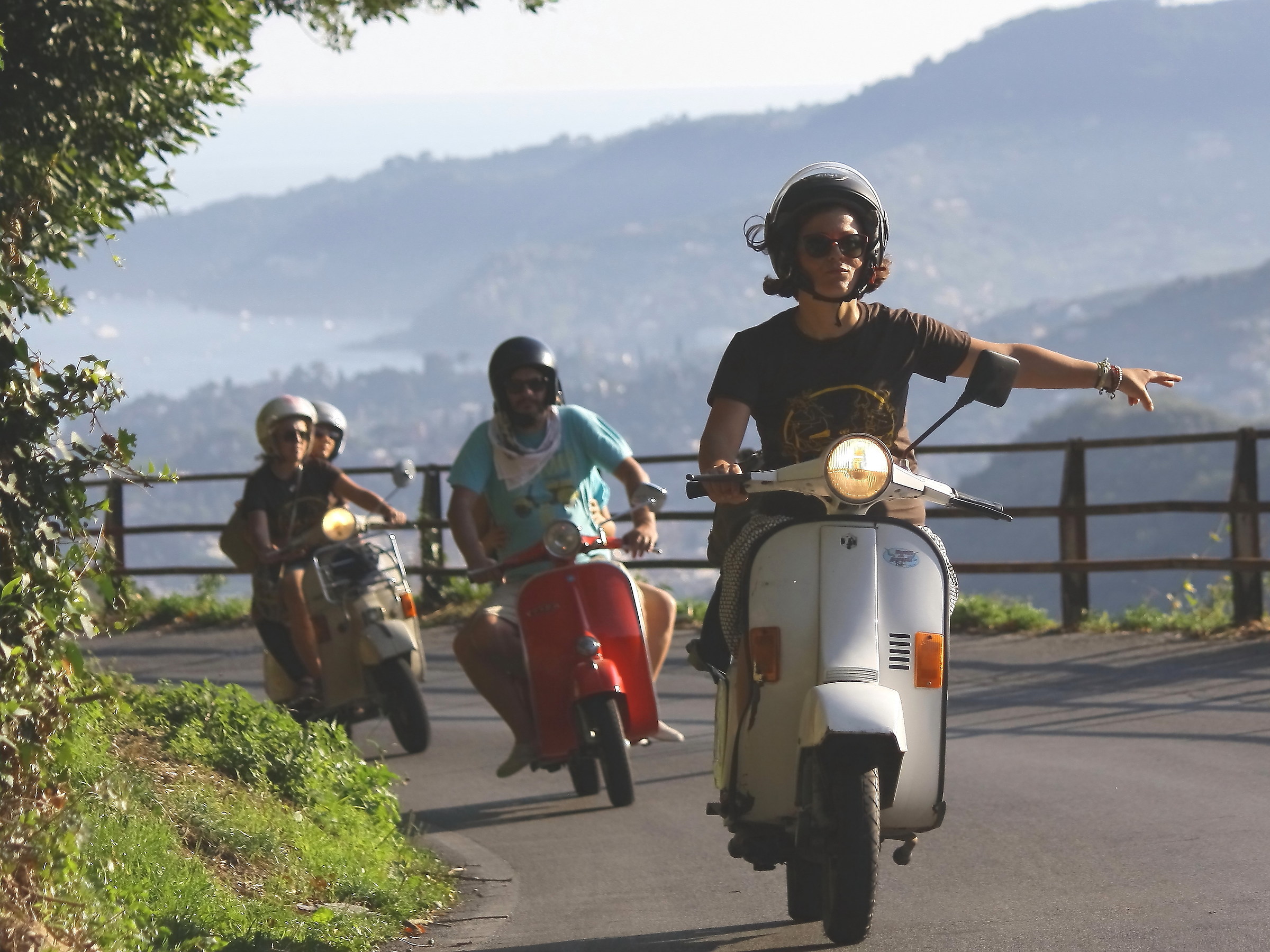 .... Us ... just a ride on a Vespa ...