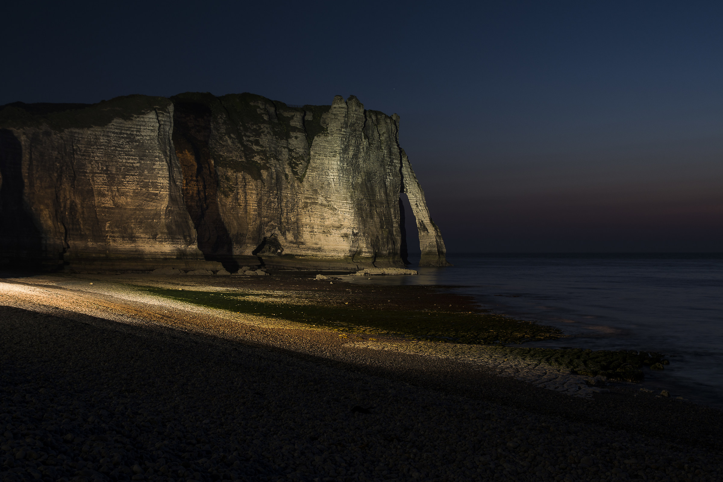 Etretat - Cliffs by night