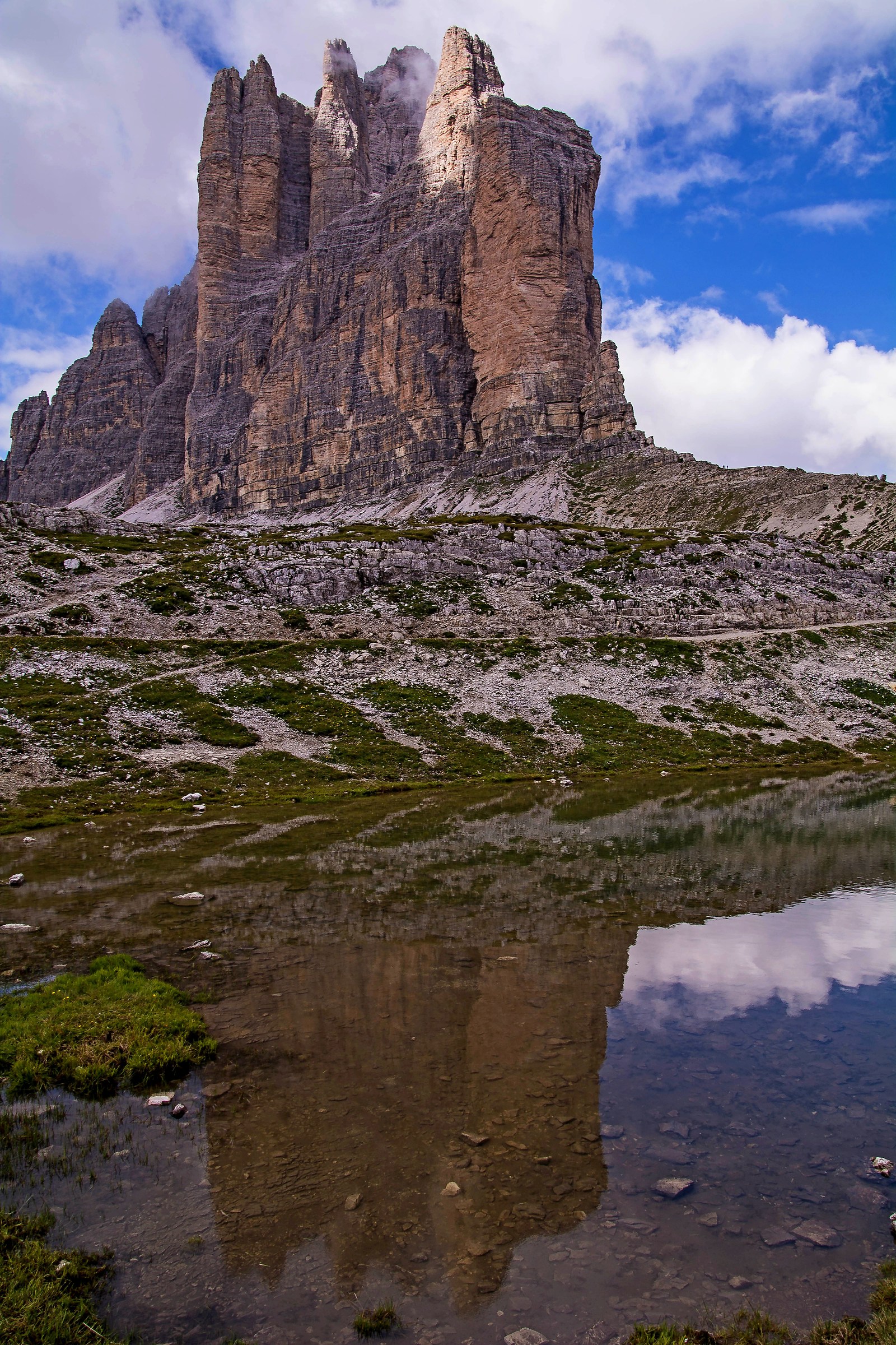 The Three Peaks reflected