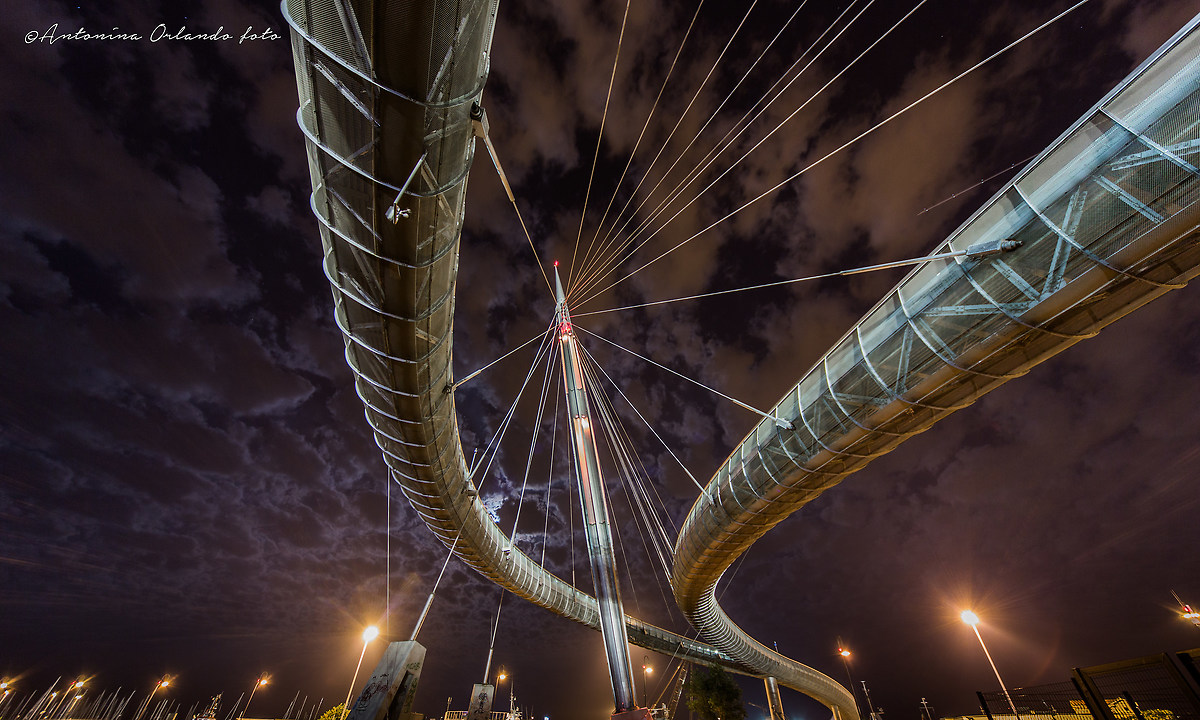 The snake !! Sea bridge, Pescara