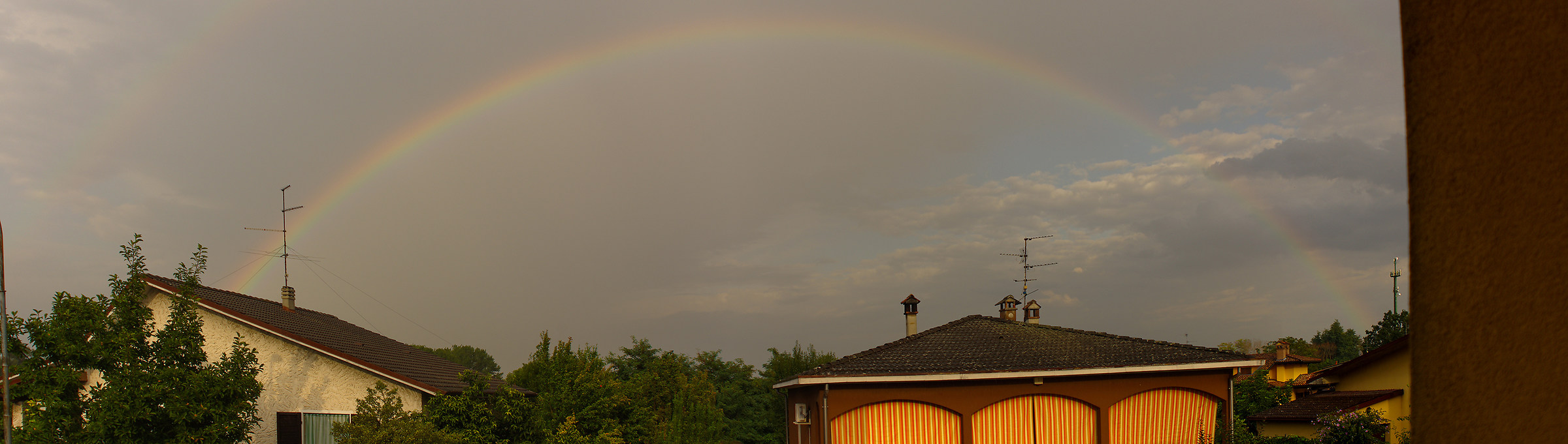 Arcobaleno dal balcone