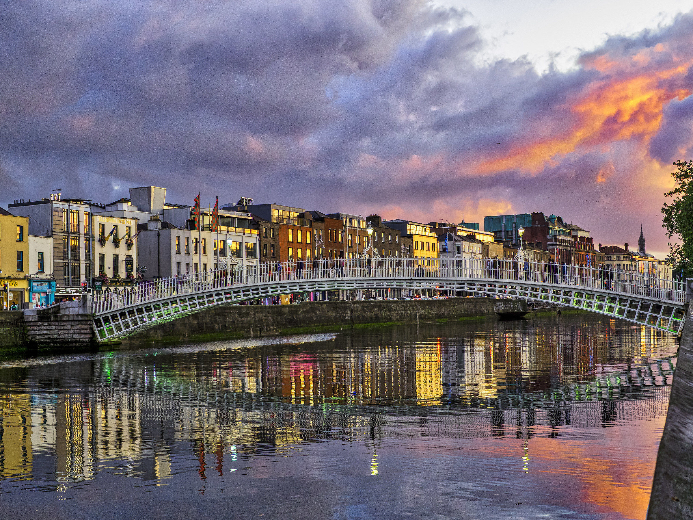 Dublino verso sera, dopo la pioggia.