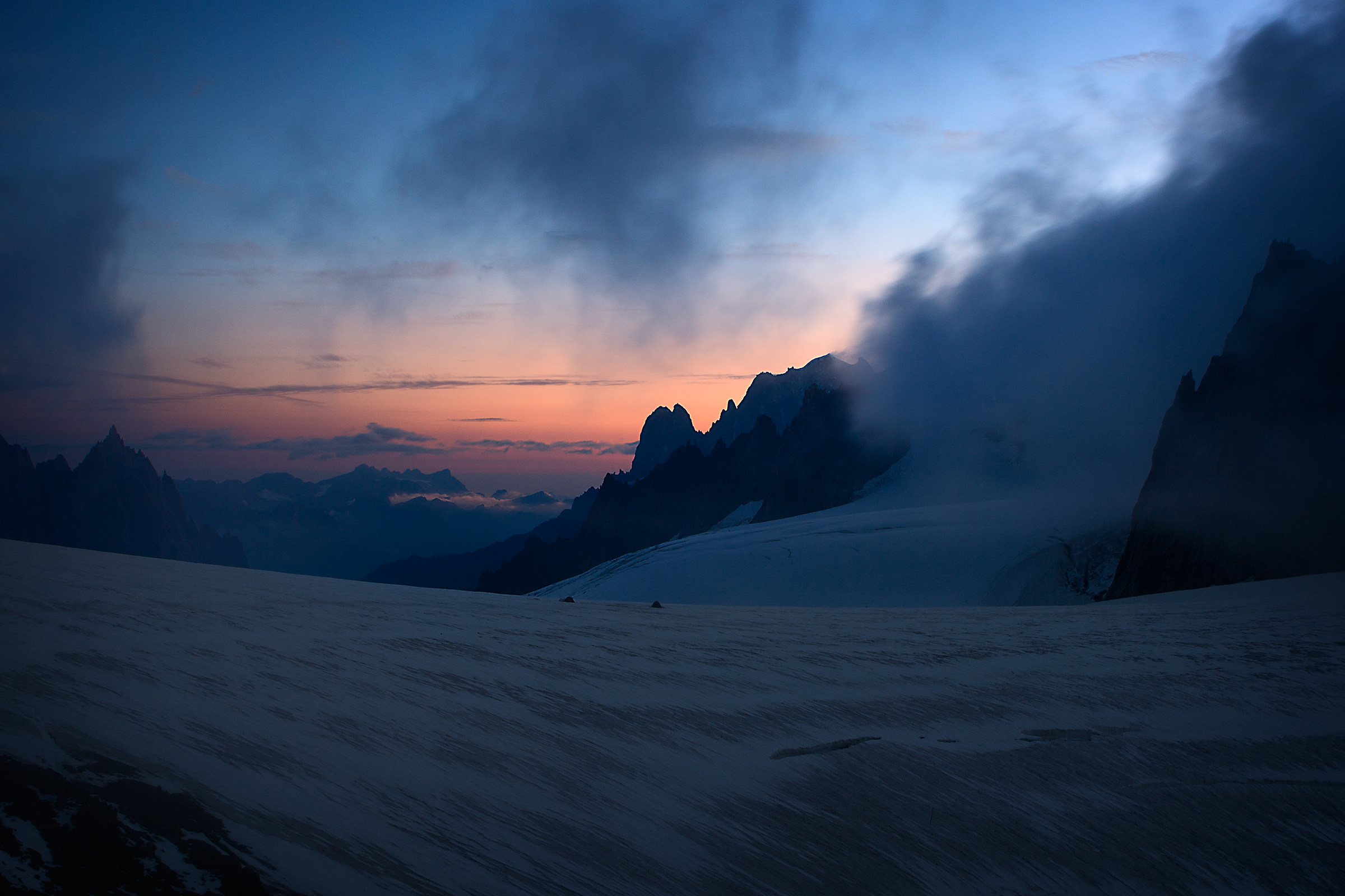 Dawn from Punta Helbronner