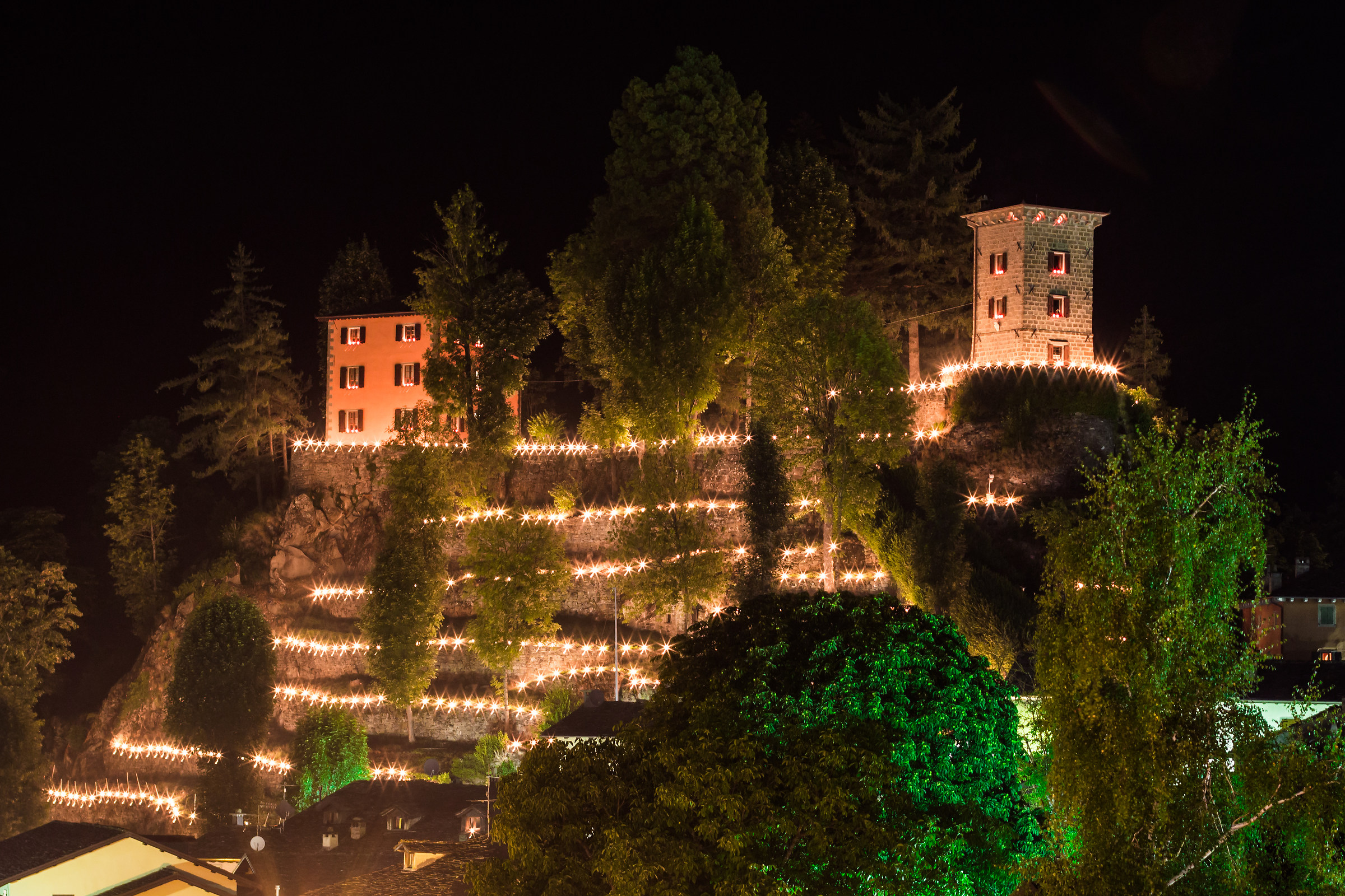 Fiumalbo Luminaria San Bartolomeo, la rocca