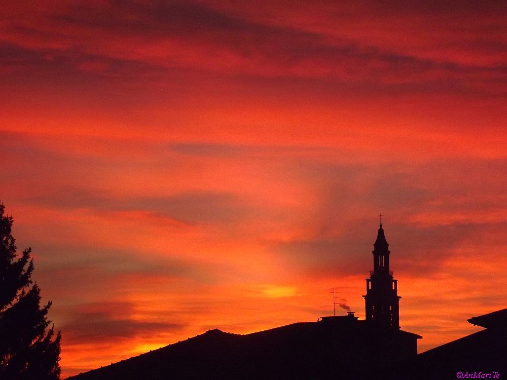 tramonto di fuoco