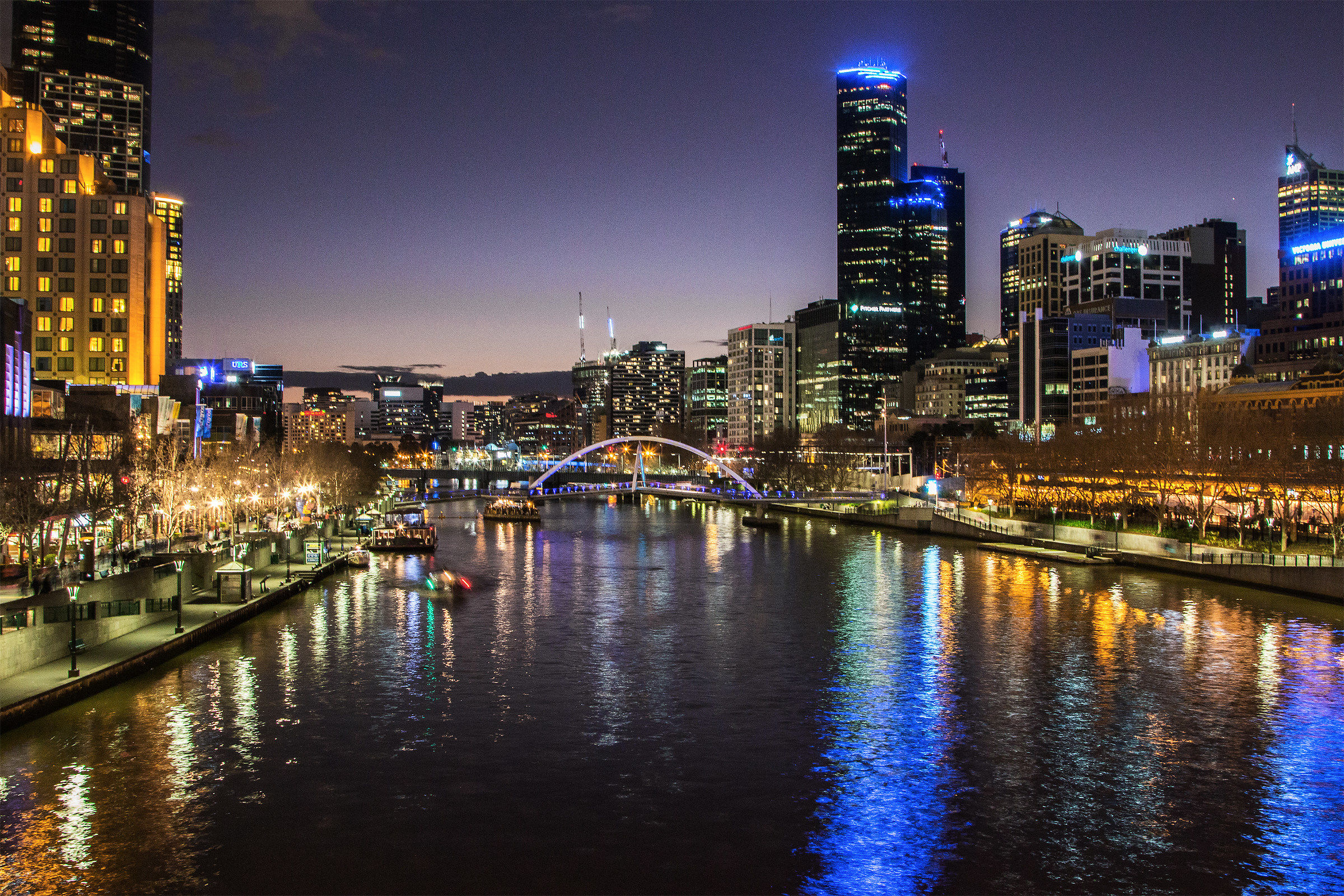 Melbourne at night