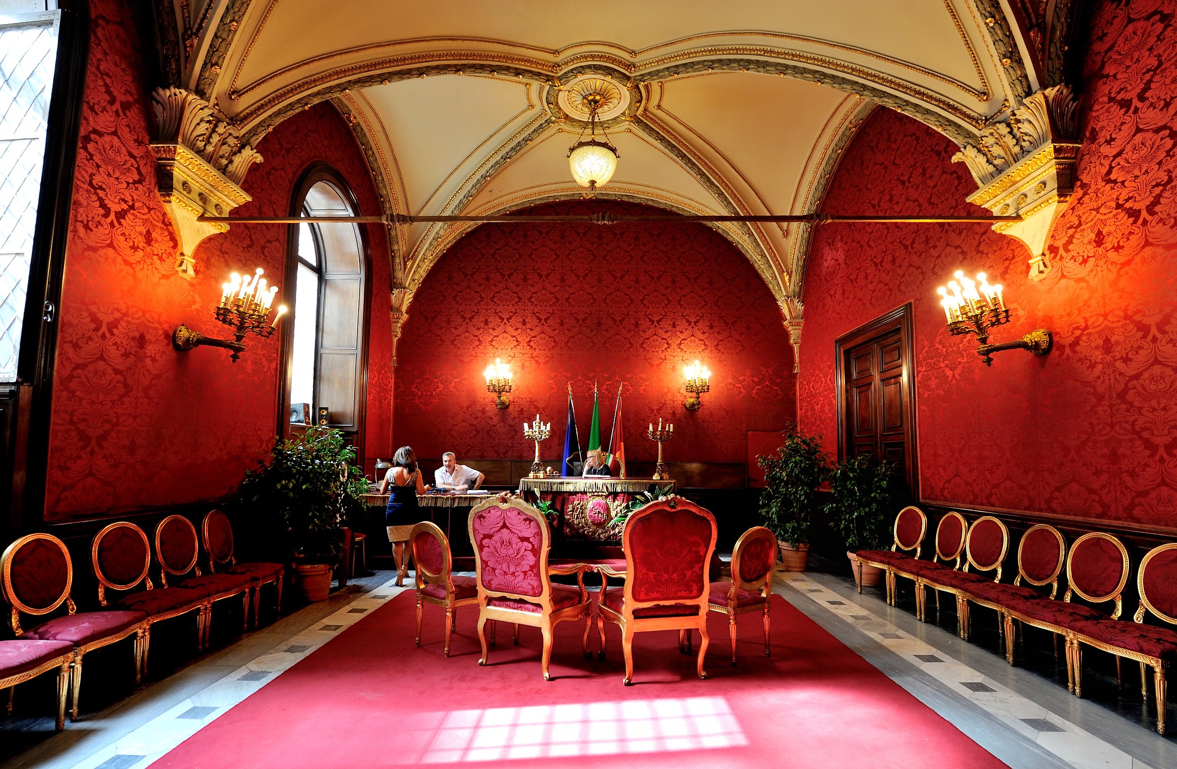 Roma Campidoglio - in attesa degli Sposi