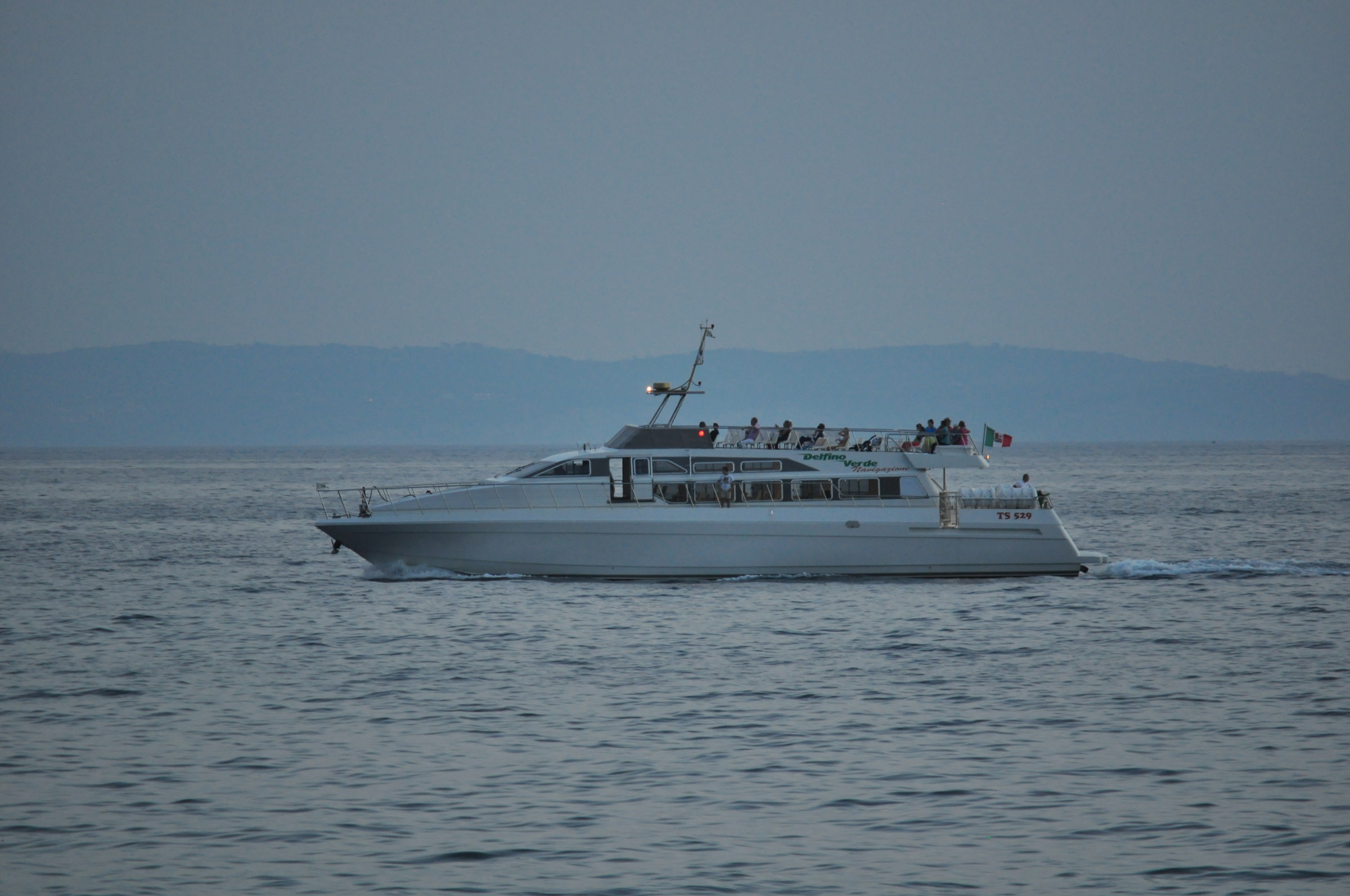 Browsing in Trieste after sunset