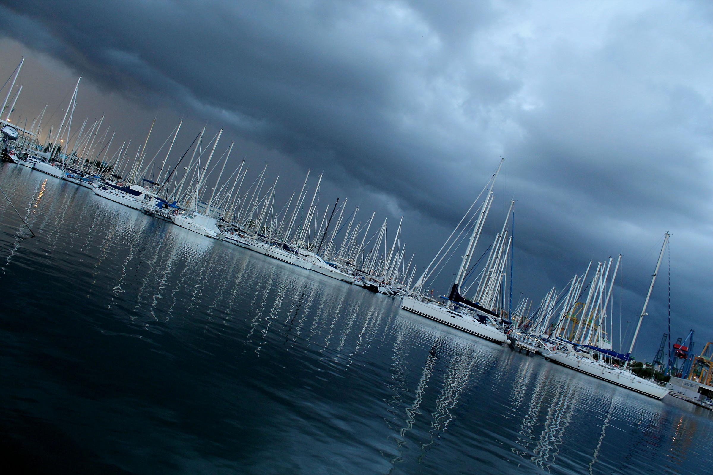 Riflesso spettacolare prima del temporale
