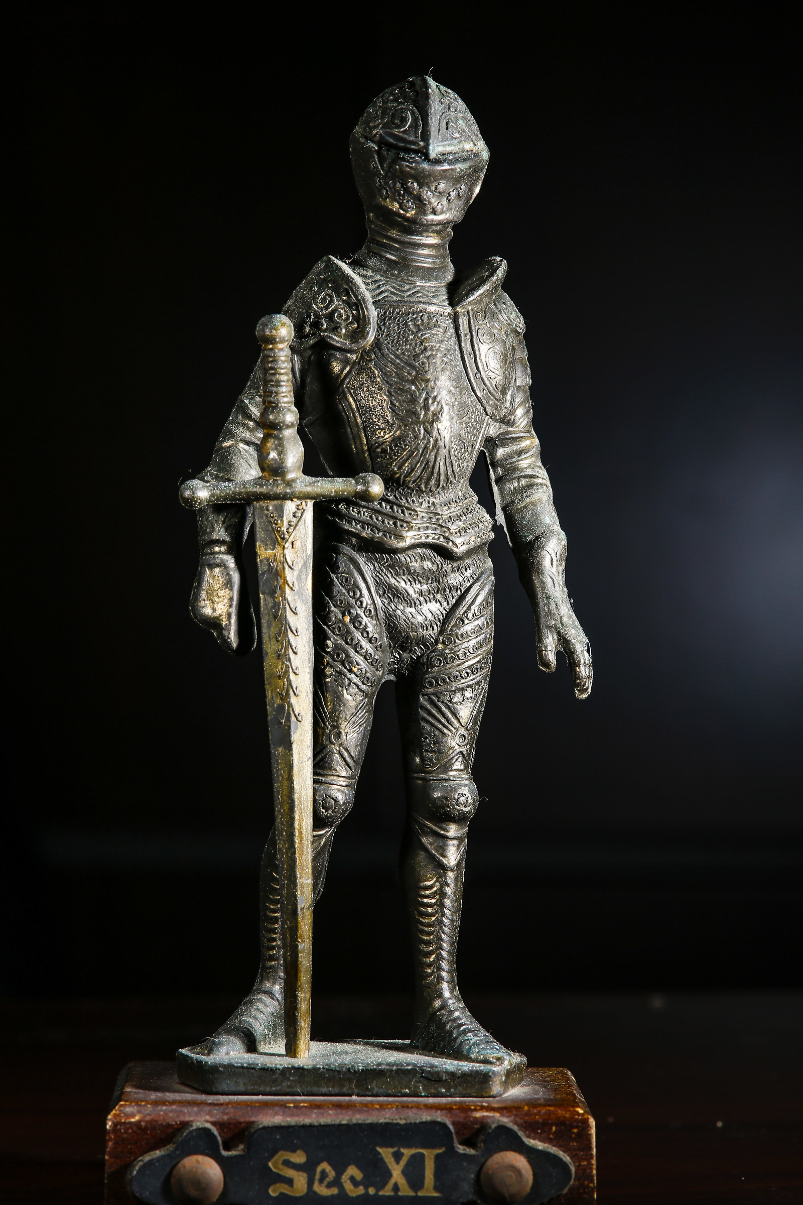 Statue of soldier XI century