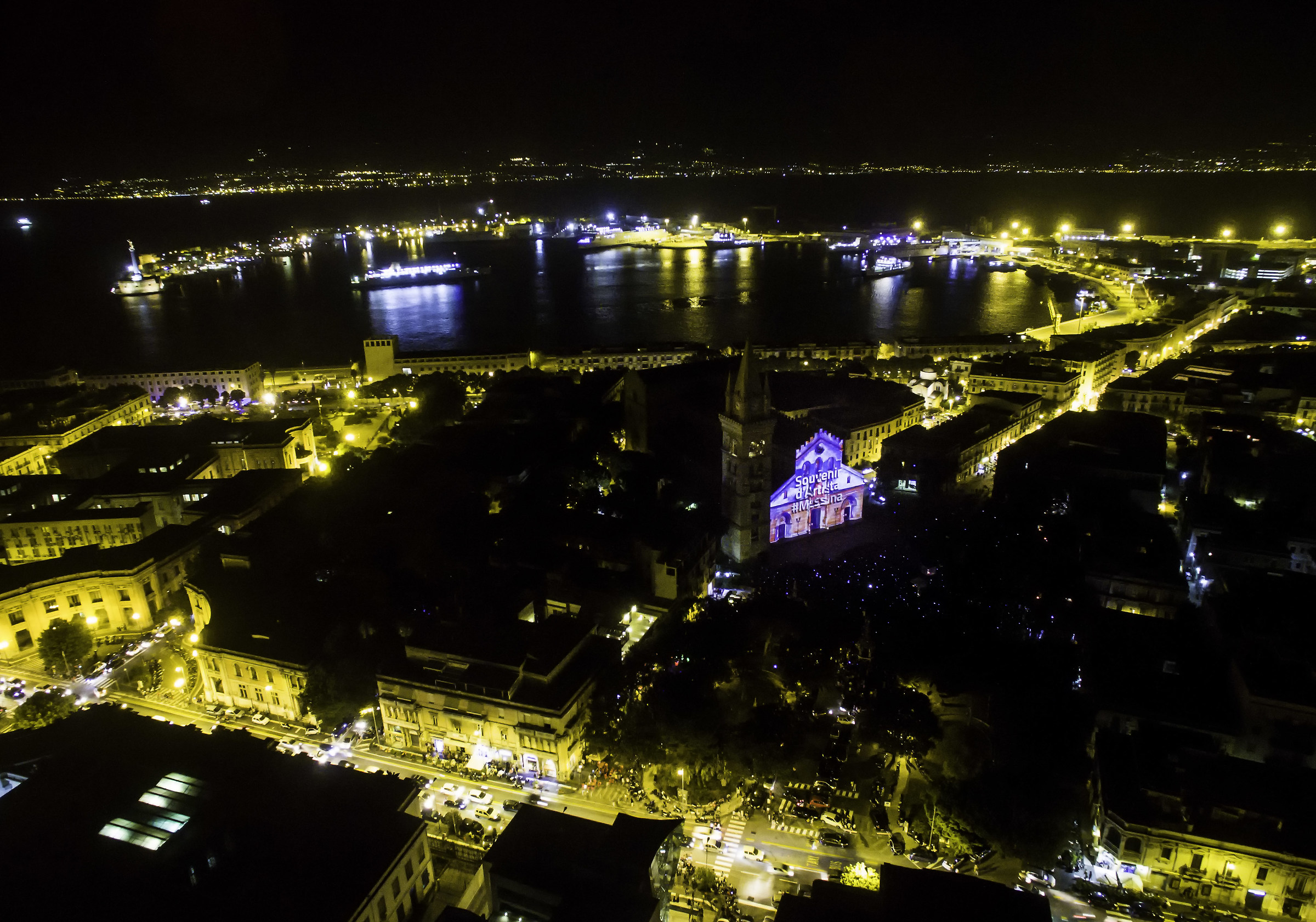 Messina at night
