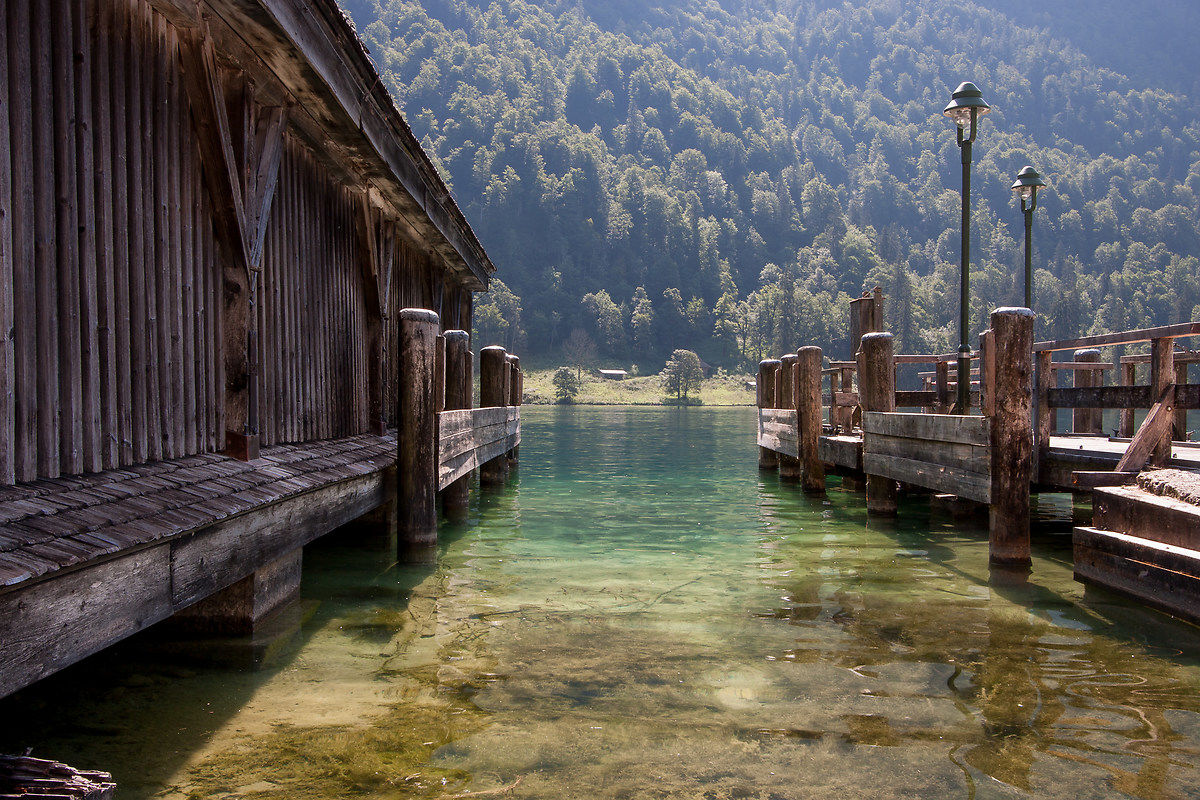 The small landing on the Konigssee