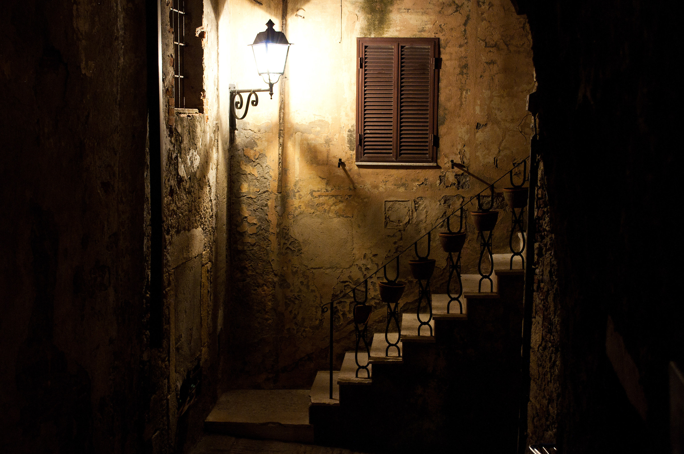 View of Capalbio night