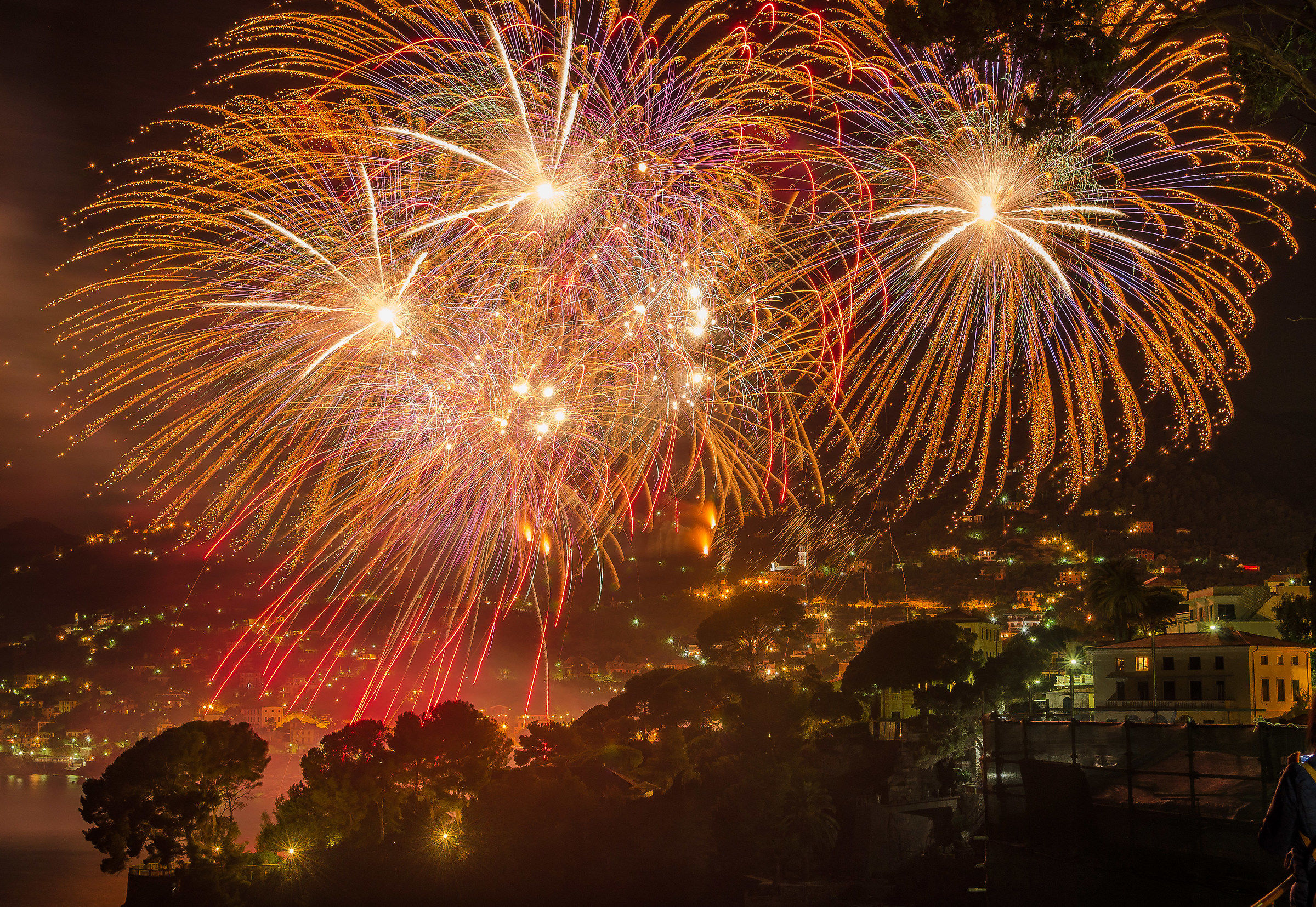 Un magico cielo arancione- Recco (Ge)