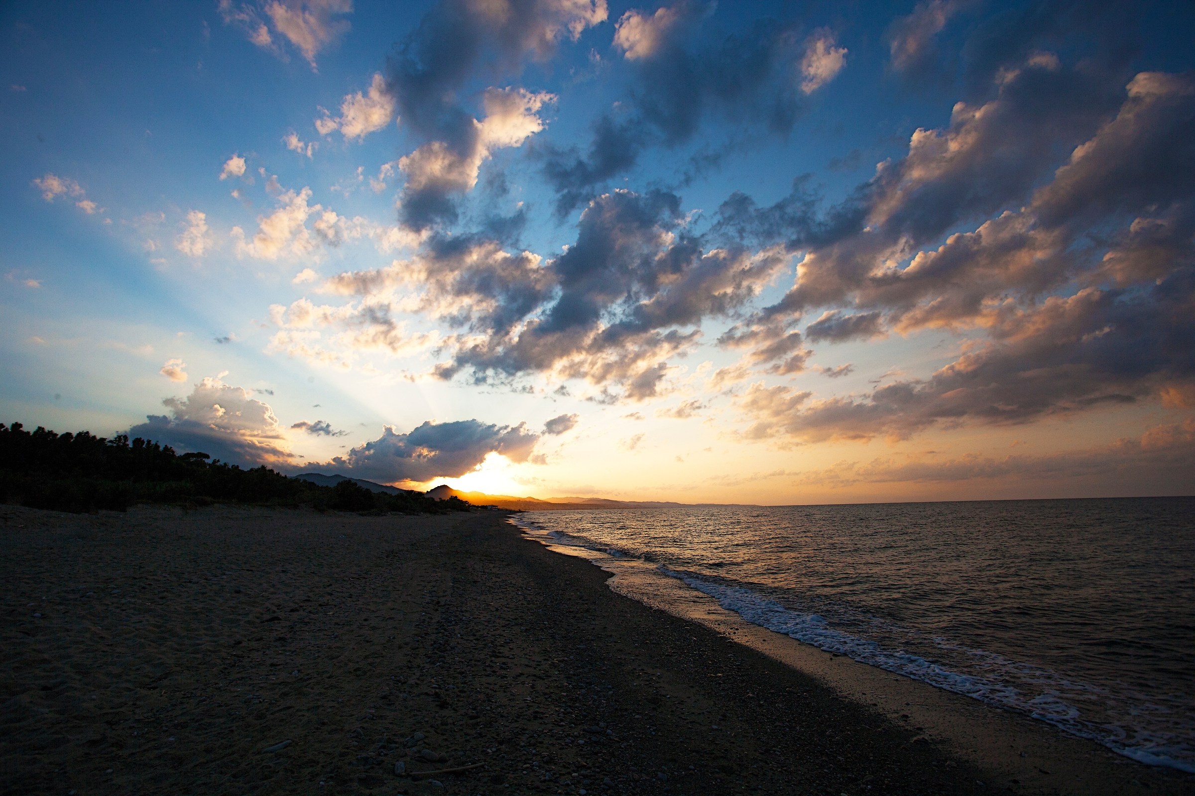 Ultime luci sul mare Jonio Calabria località Vascelle...