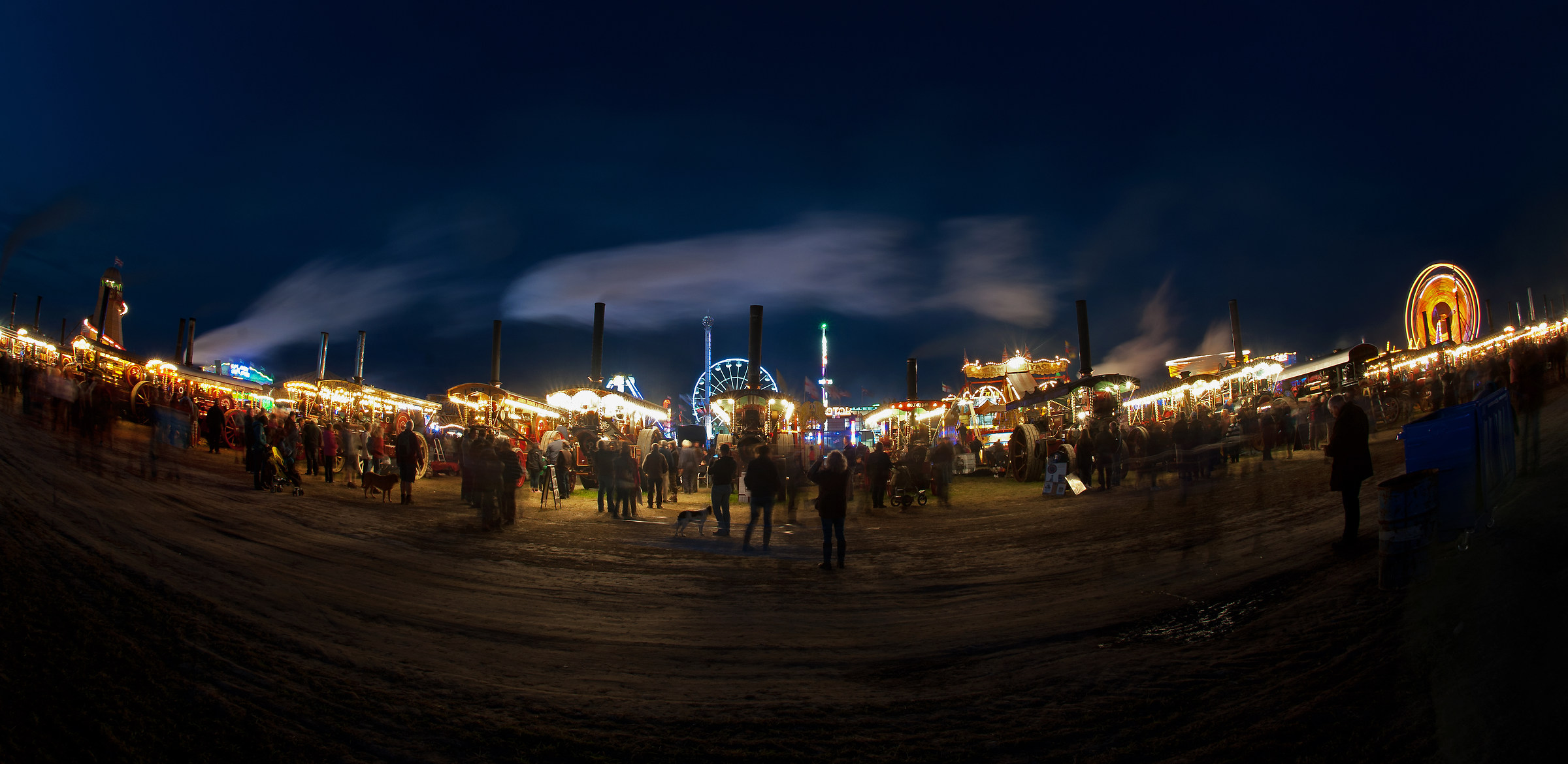 Great Dorset Steam Fair : Fisheye view