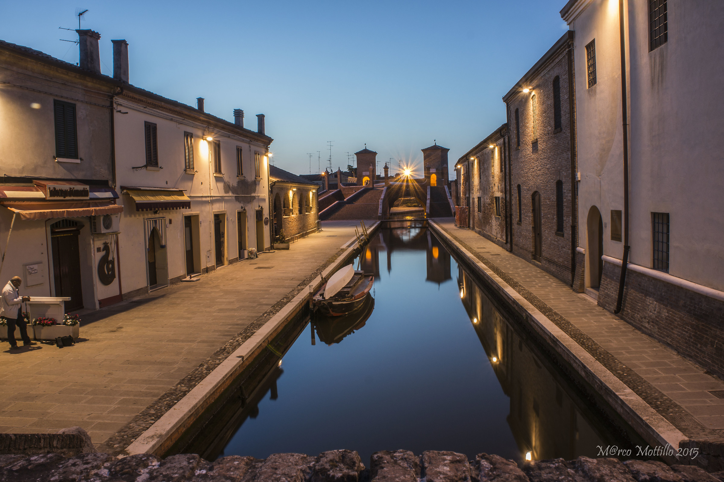 View from the bridge of San Camillo Comacchio