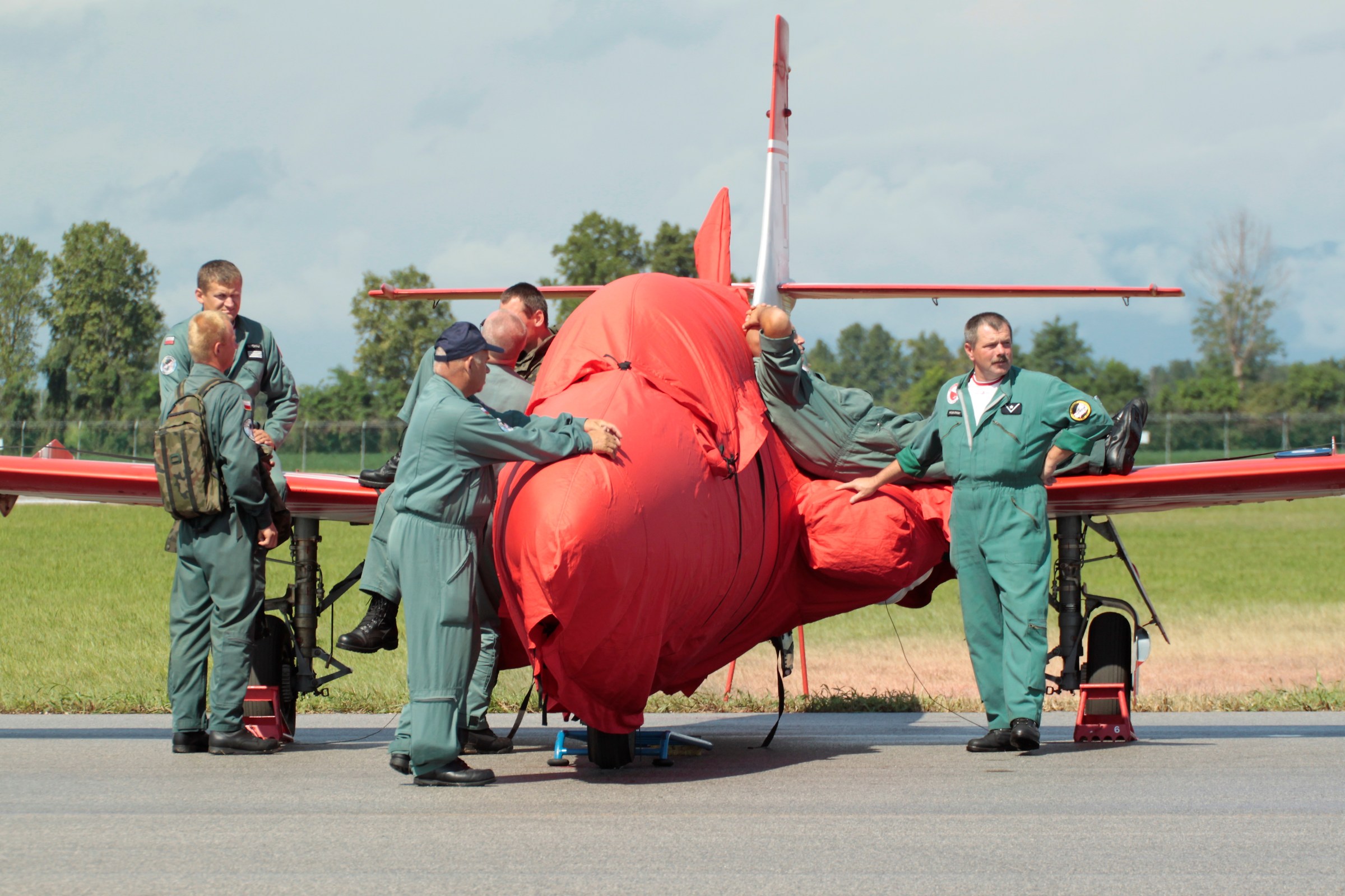 il riposo dopo l'esibizione.