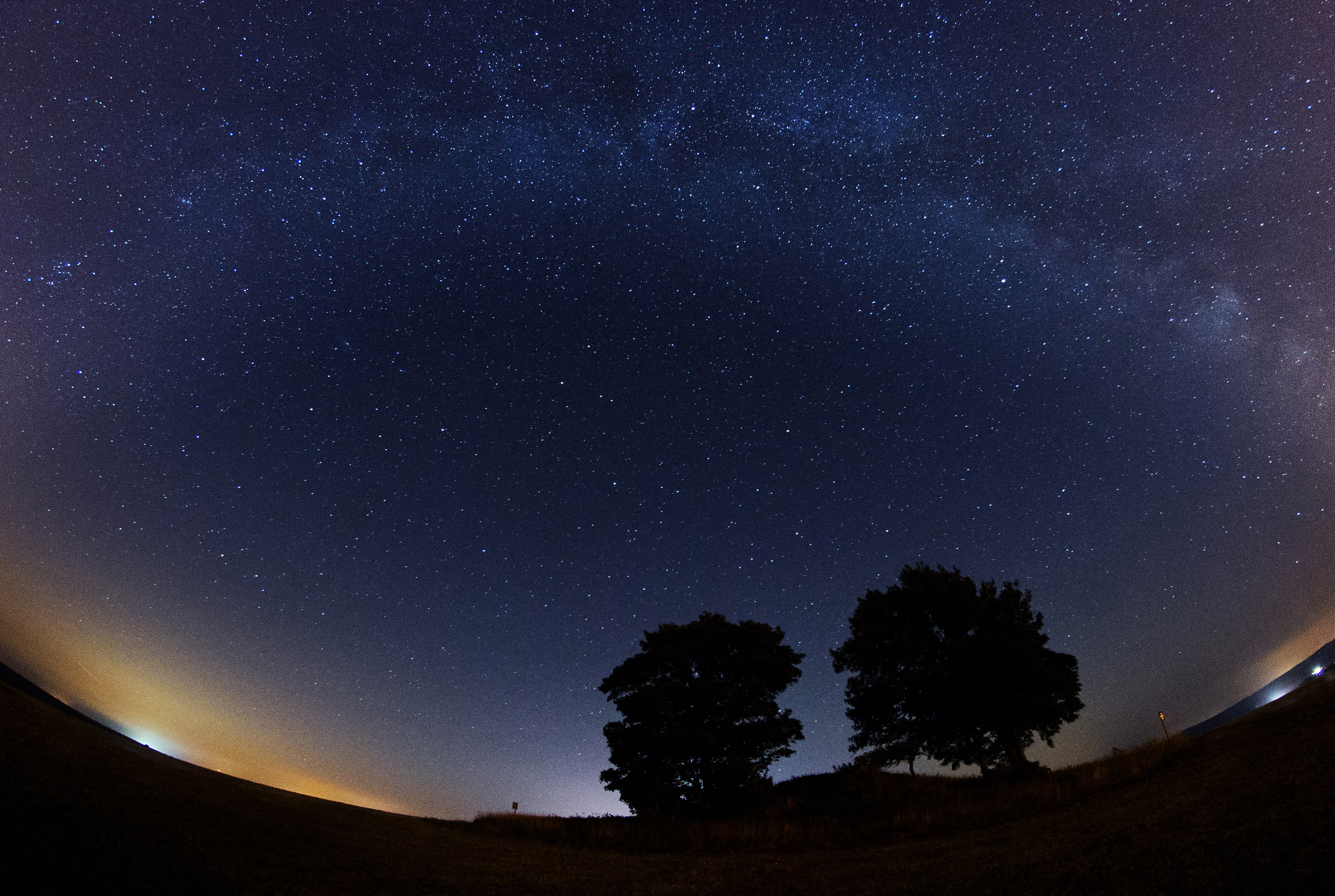 The Milky Way above Battlesbury Hill