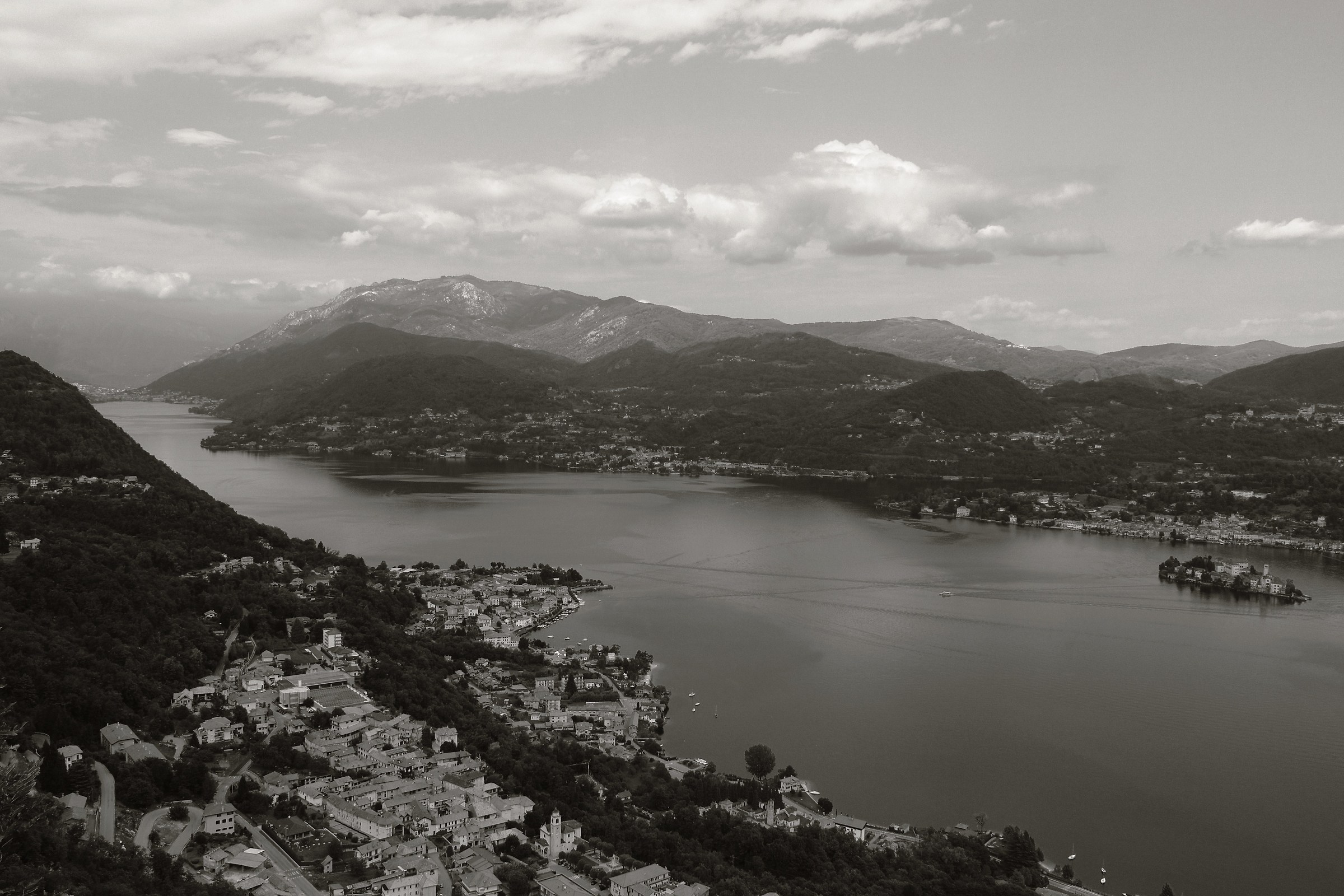 More ... Lake Orta and the island, direction Omegna