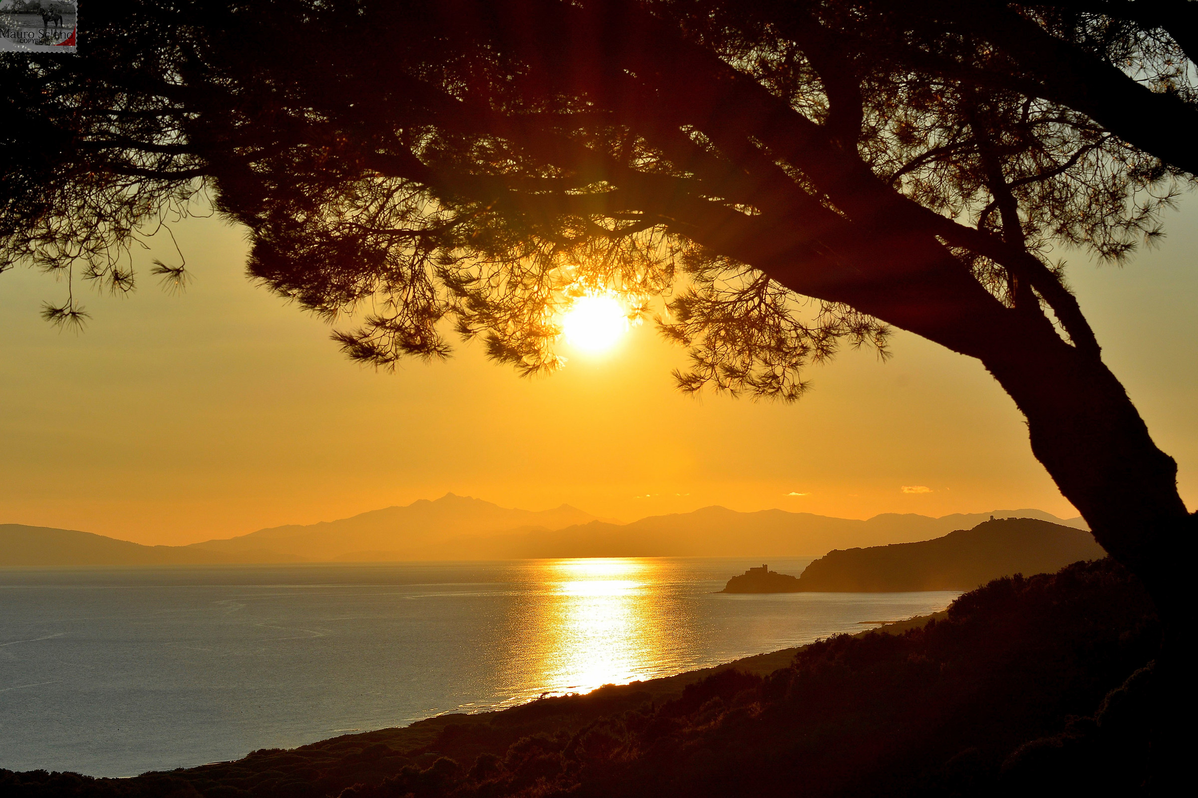 sunset in Castiglione della Pescaia
