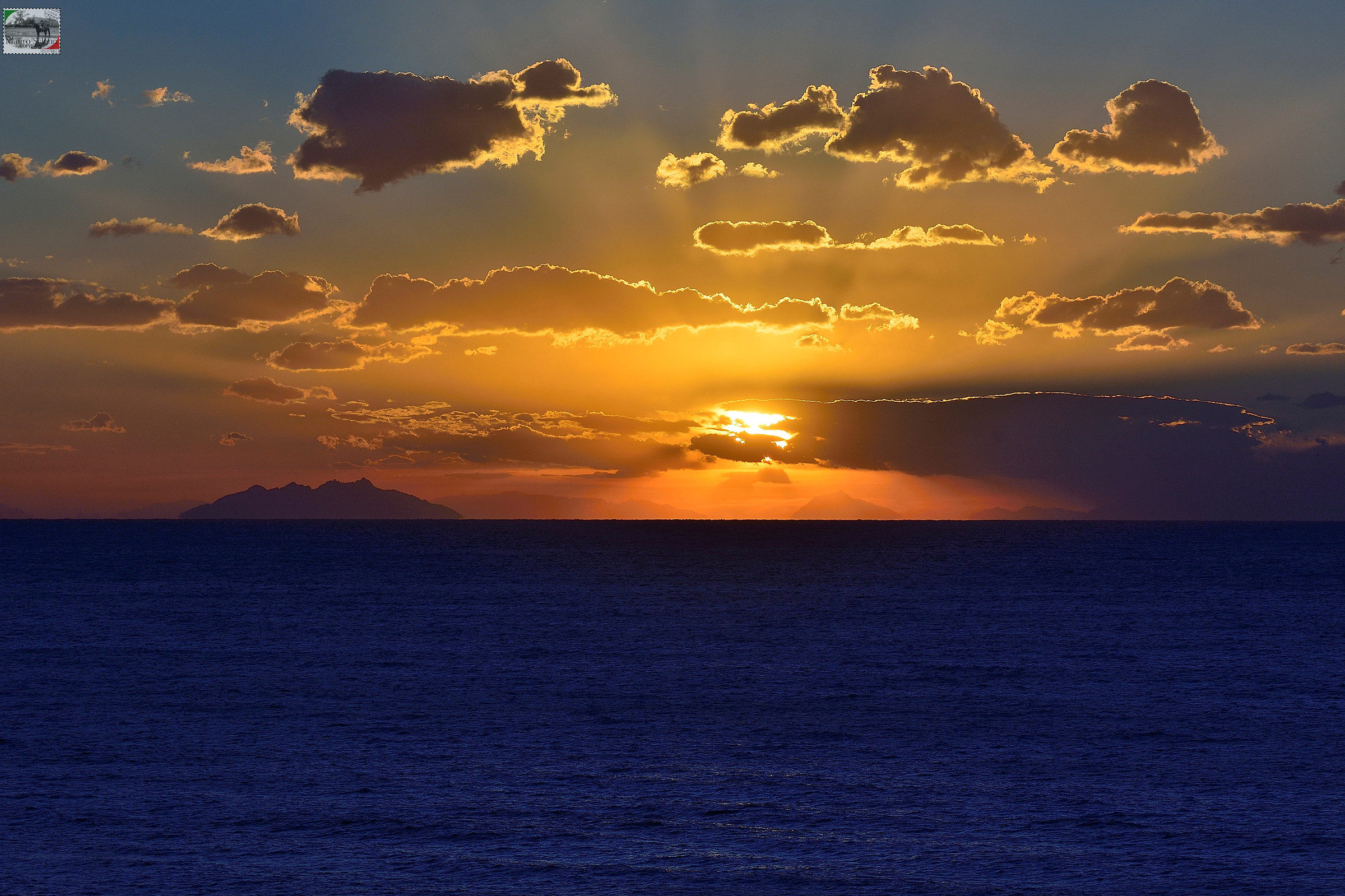 sunset on Montecristo