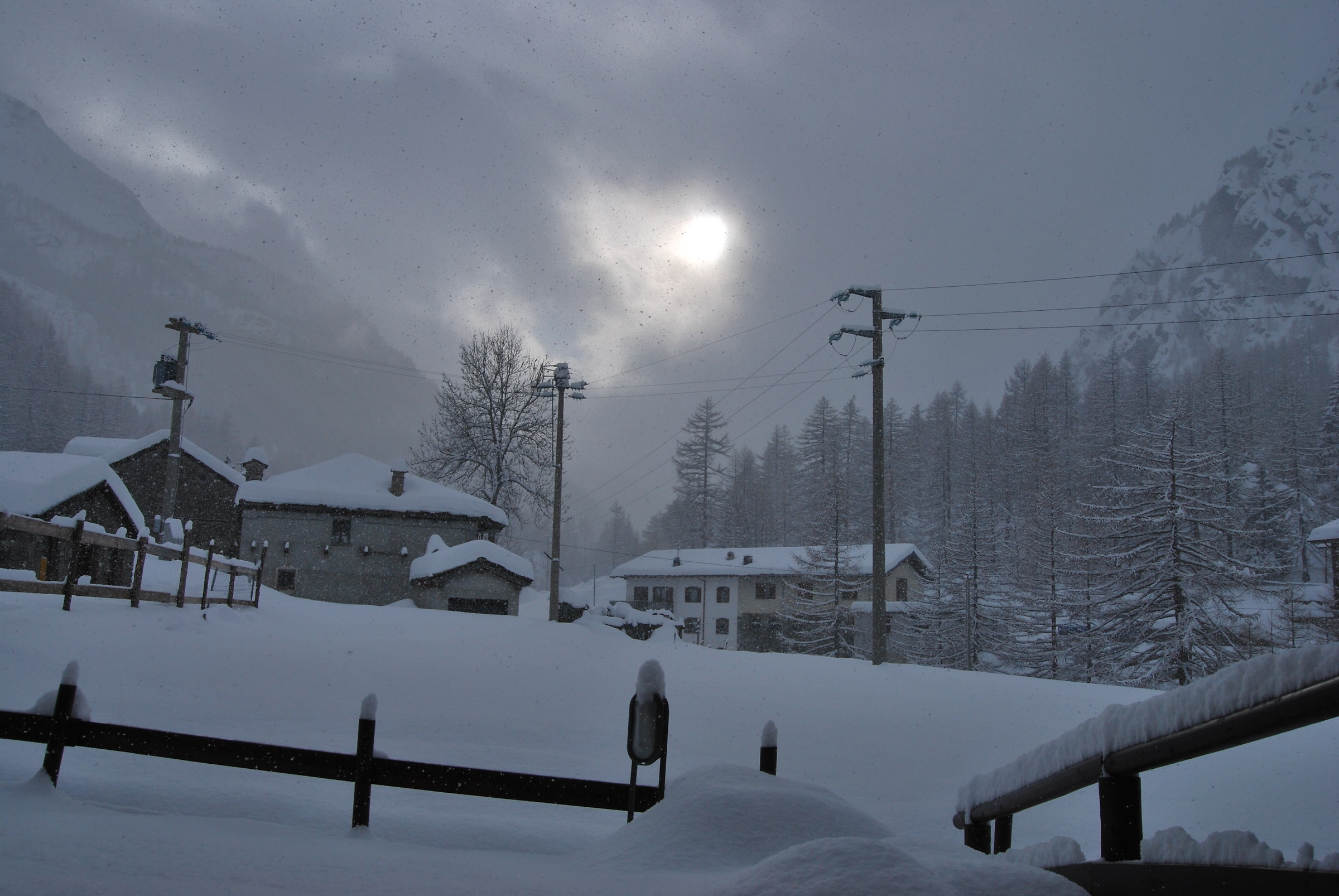 Nevicata in Valgrisenche (Ao)