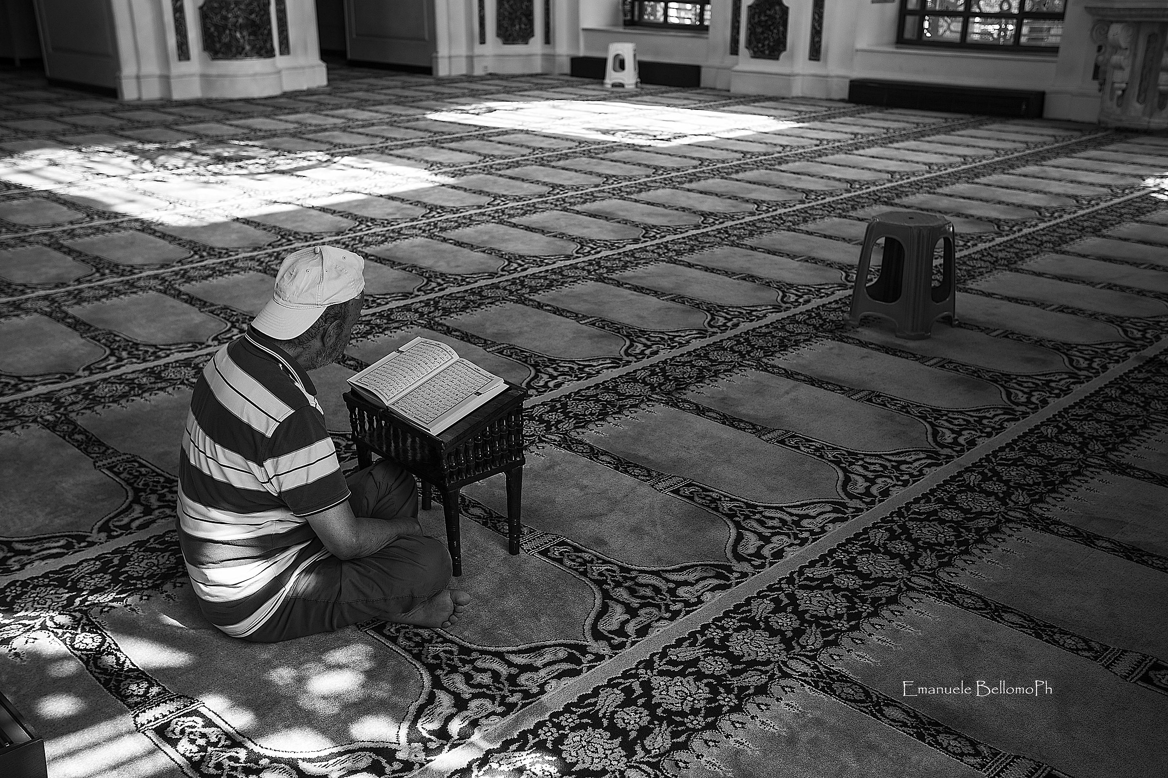 Praying in the mosque
