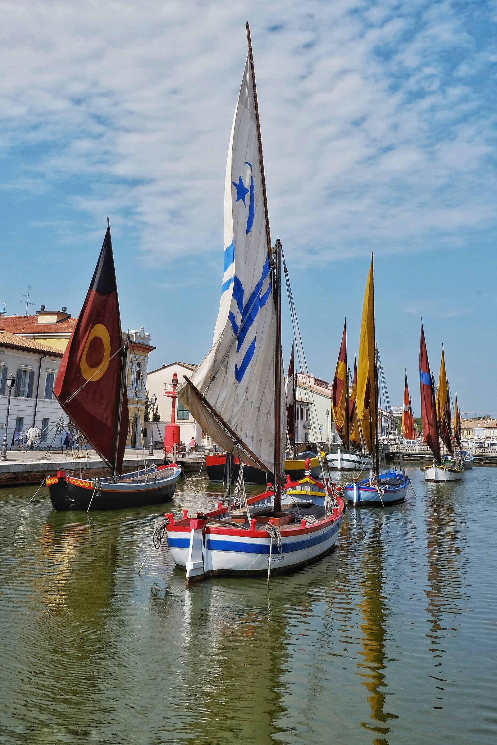 Ancient canal boats Port