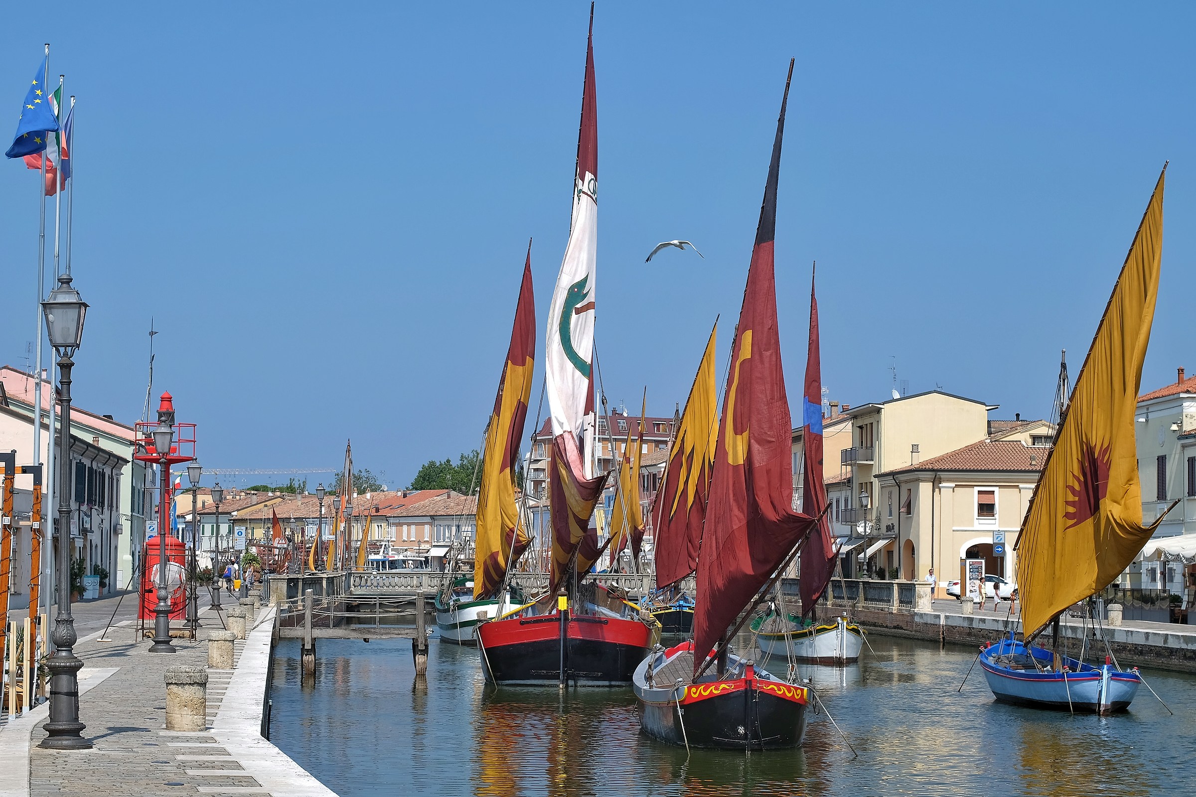Boats Ancient Canal Port