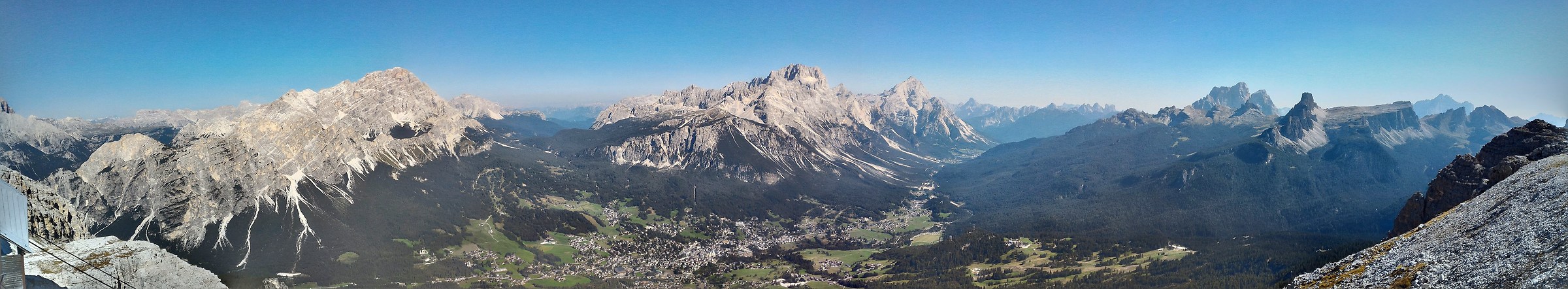 panorama verso ampezzo