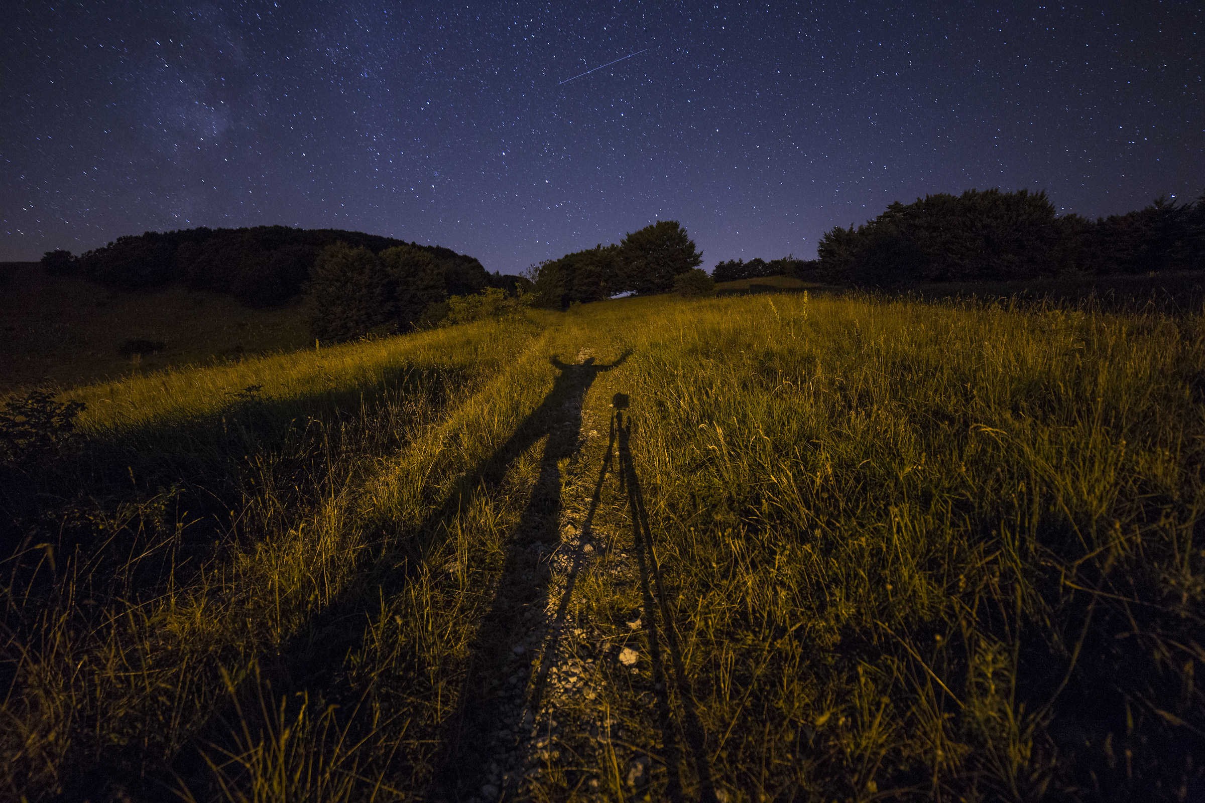 ombre lunghe nella notte...