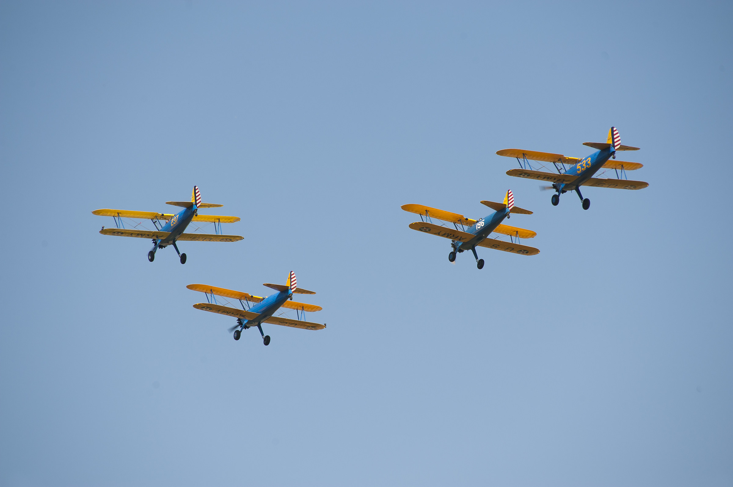 Stearman in formazione