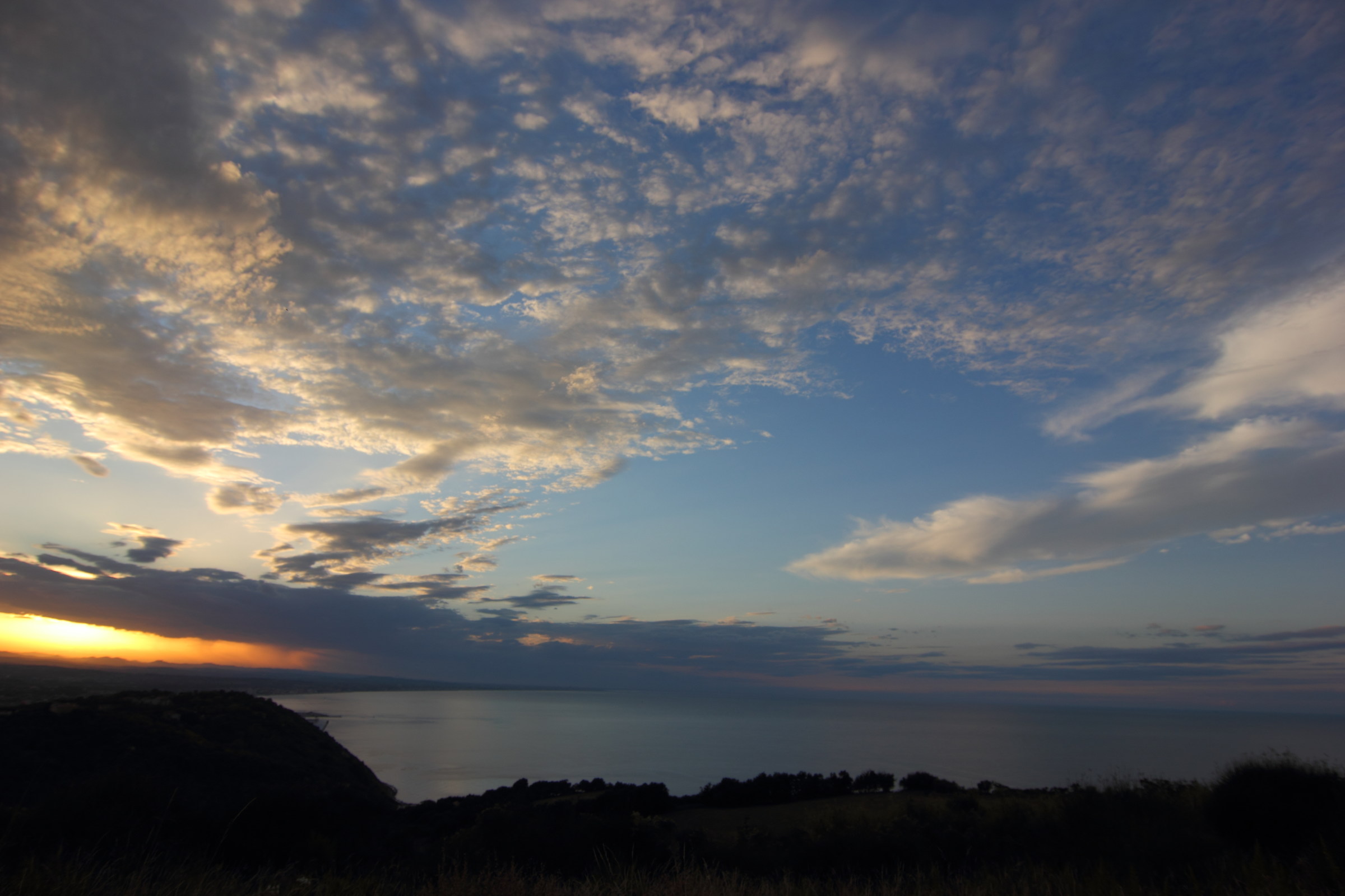 sunset from the roof of the world