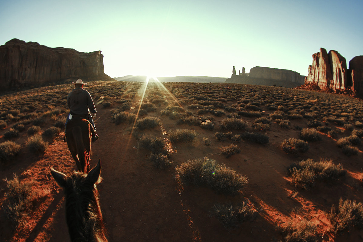 Ride upon monument valley