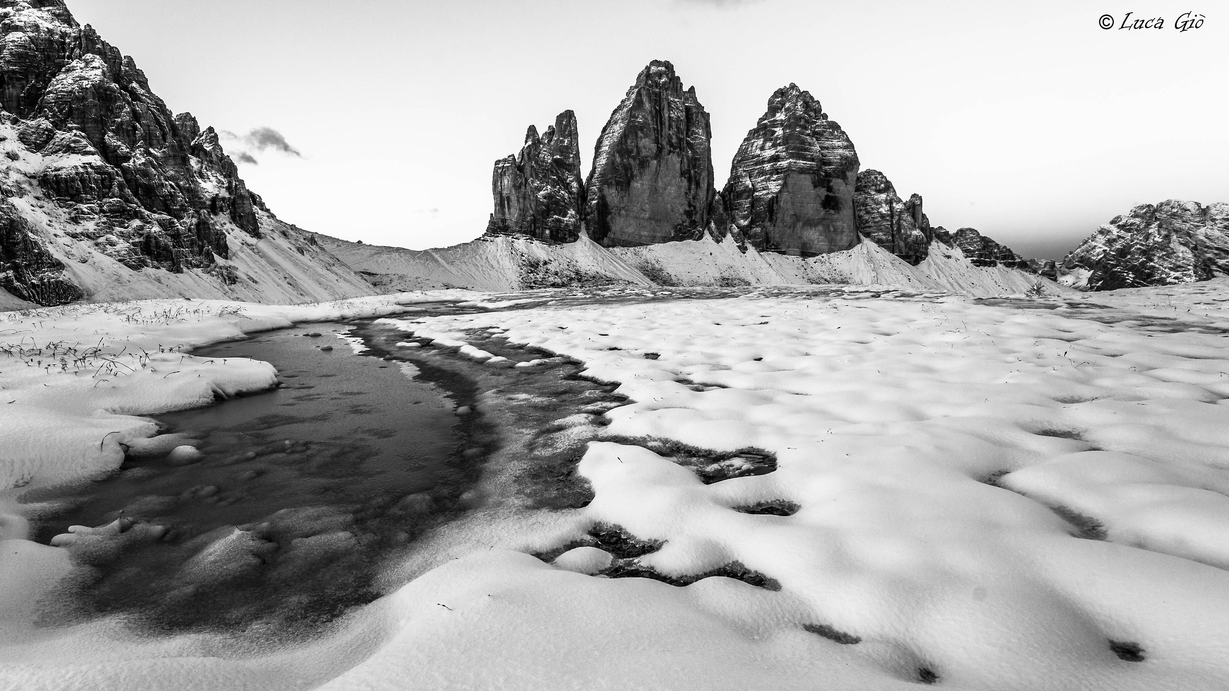 The Three Peaks (b & w)