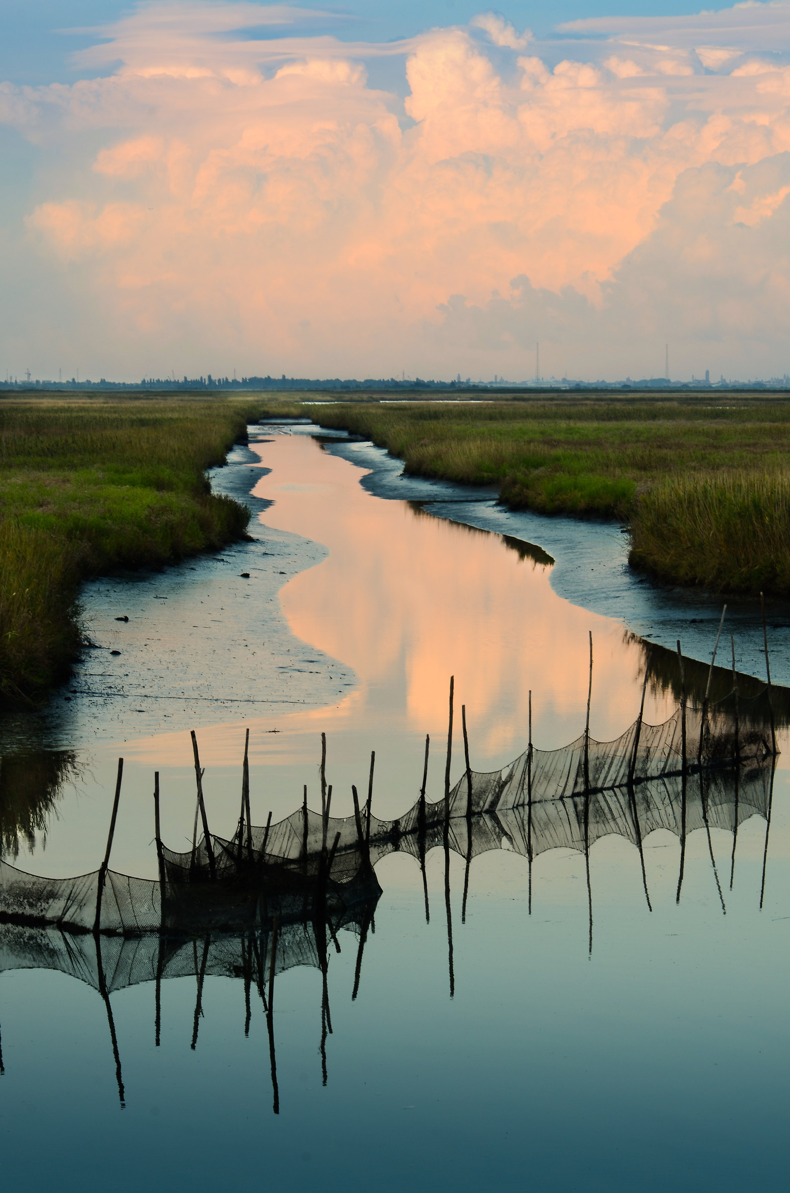 lagoon at dusk