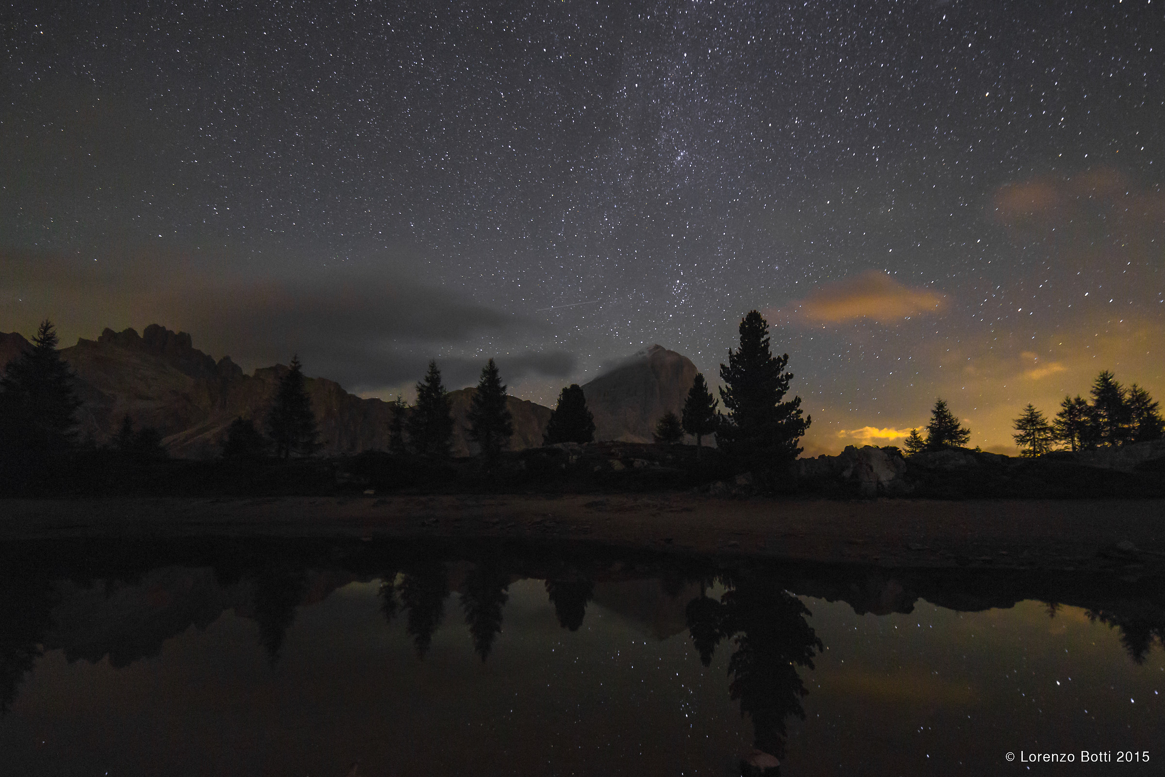 an evening at the lake Limedes