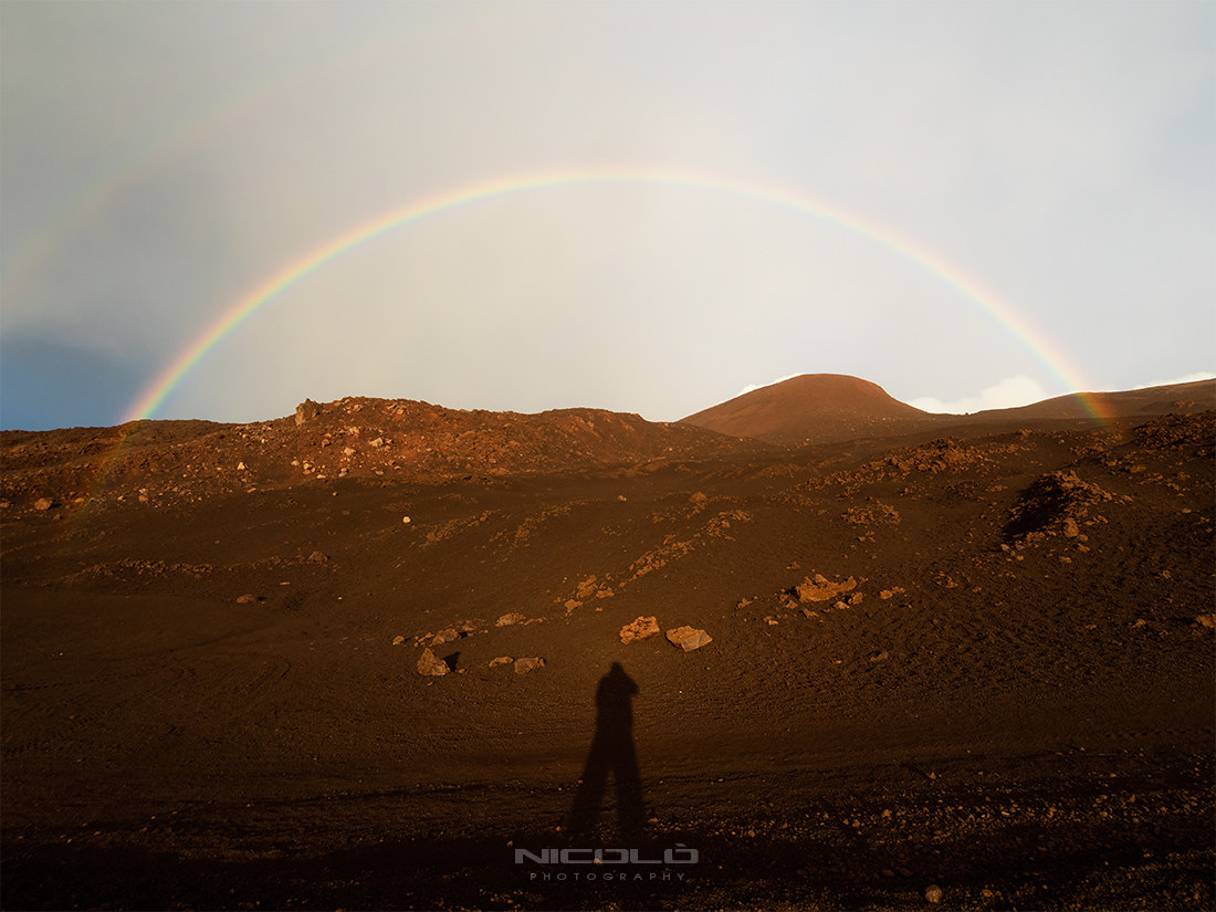 At an altitude of 3,050 meters rainbow