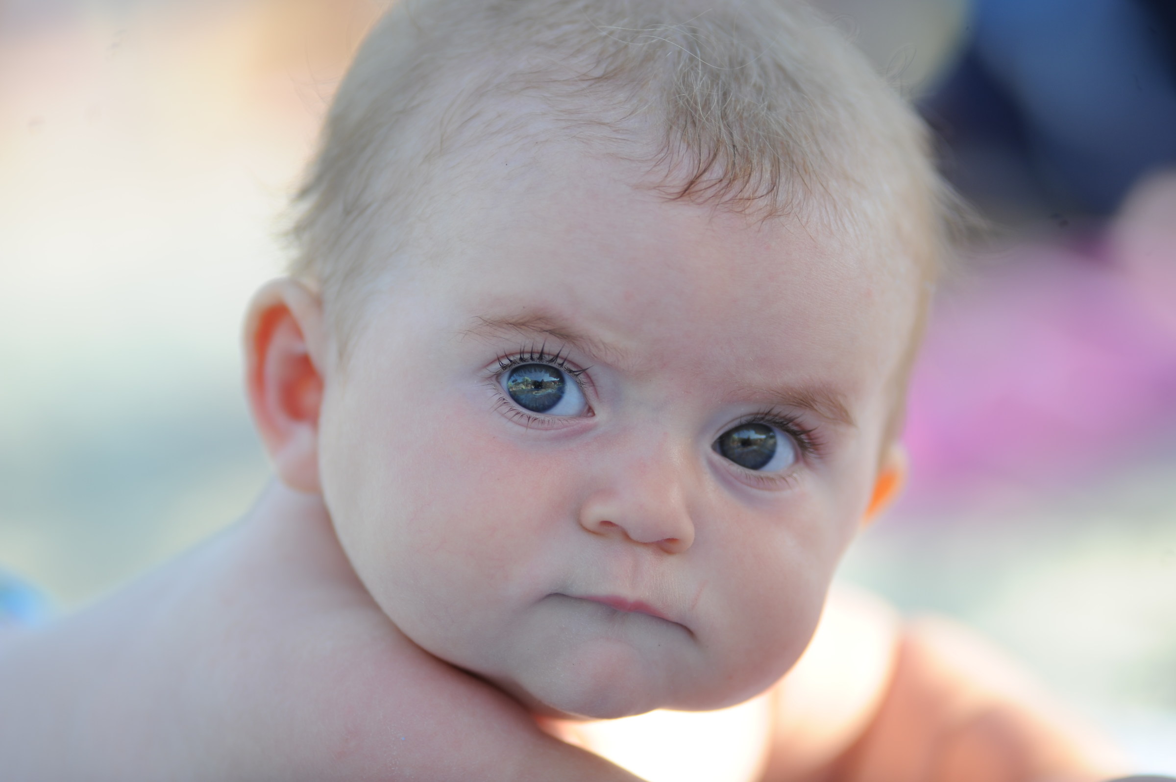 Umbrellas in the eye