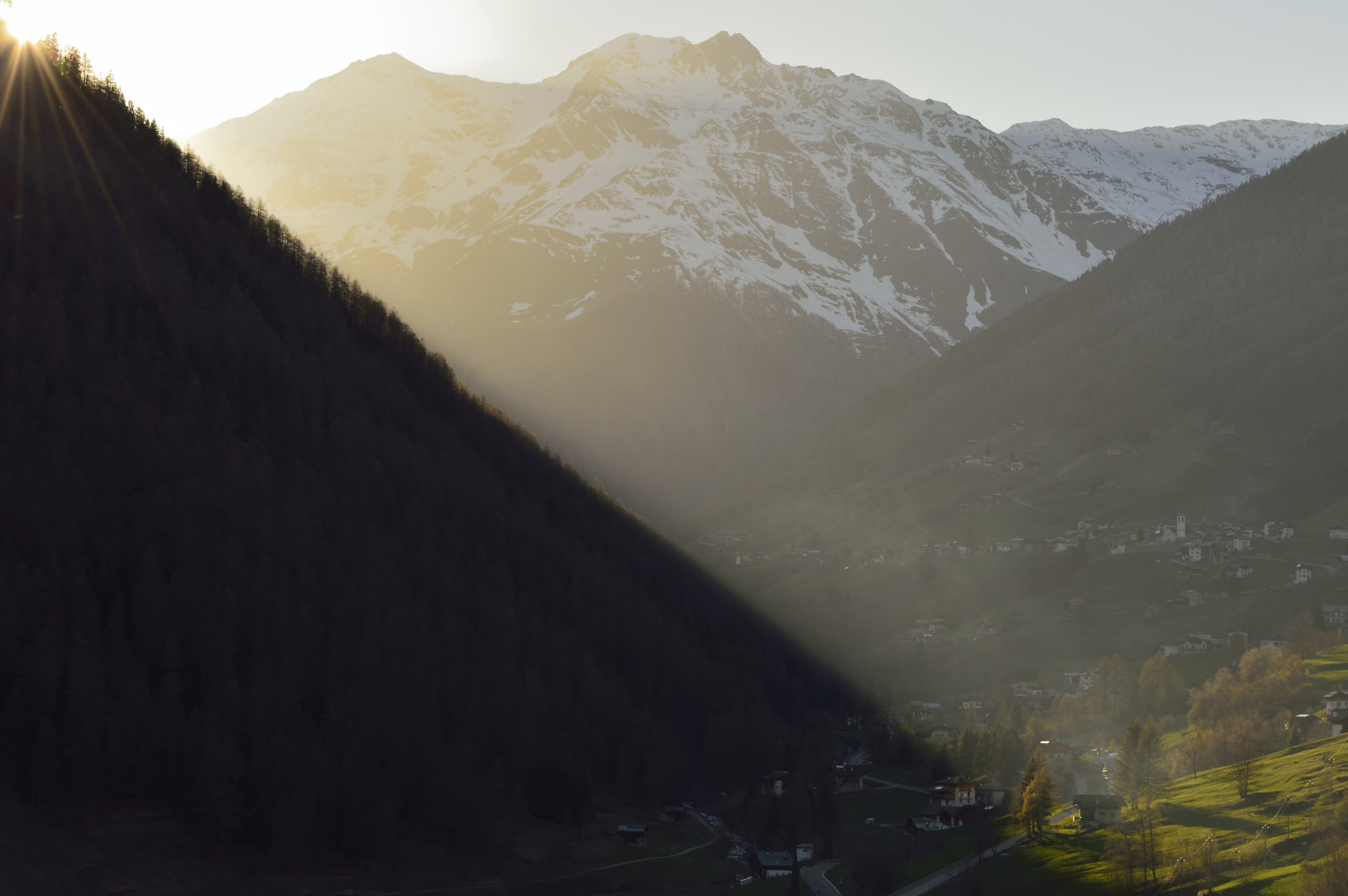 Val di Rabbi al tramonto