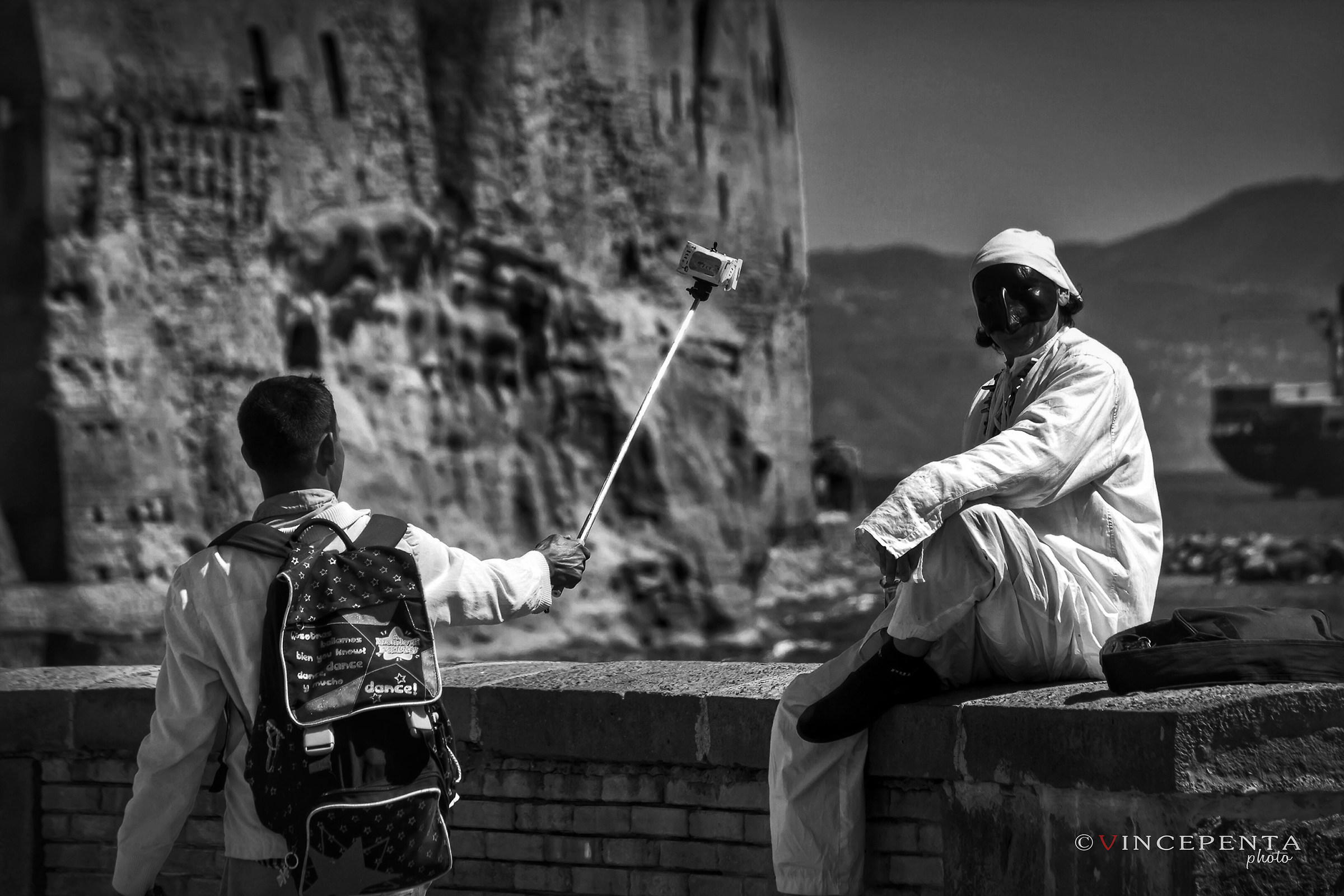 Pulcinella ti fai i selfie?