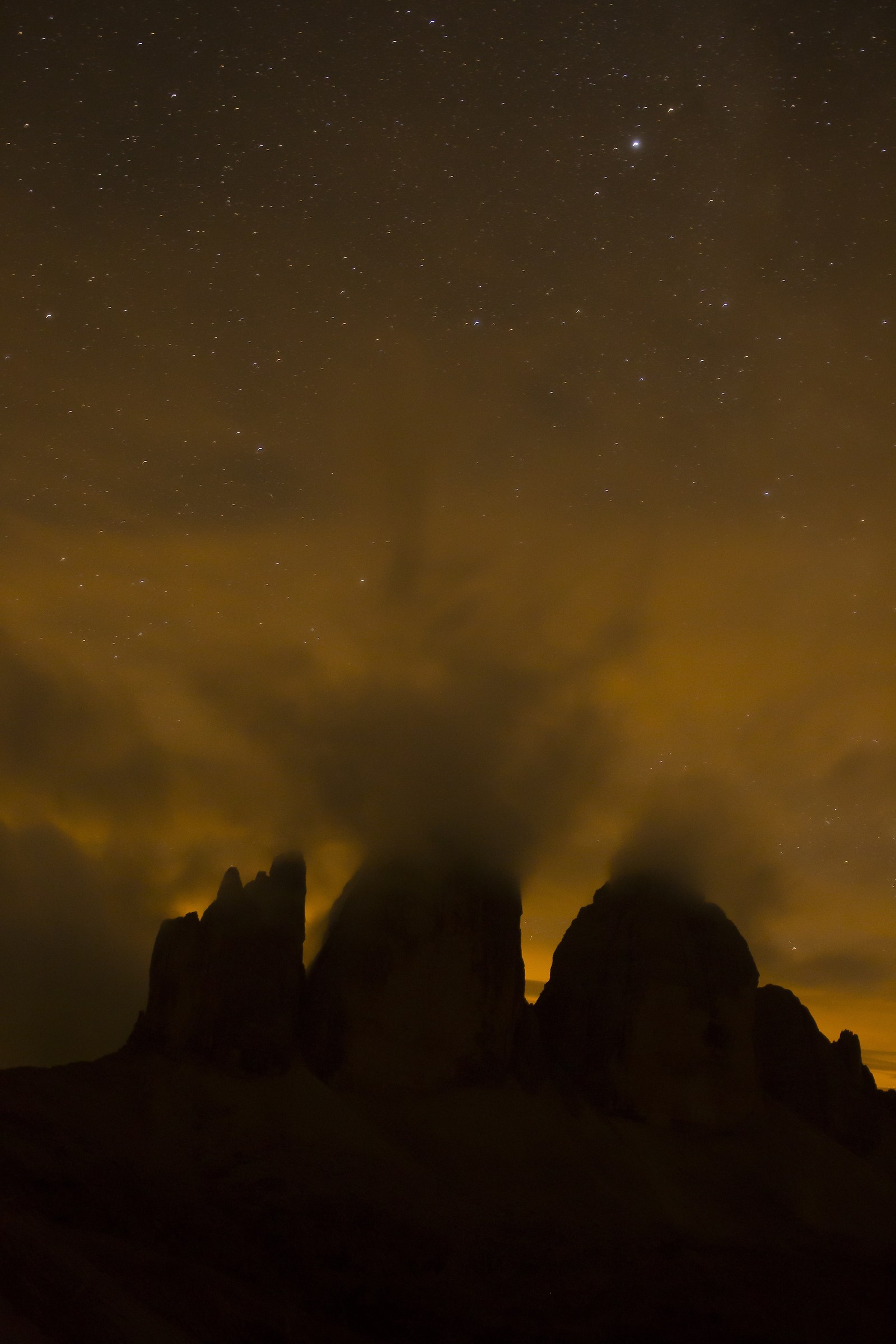 Tre Cime di Lavaredo by Night