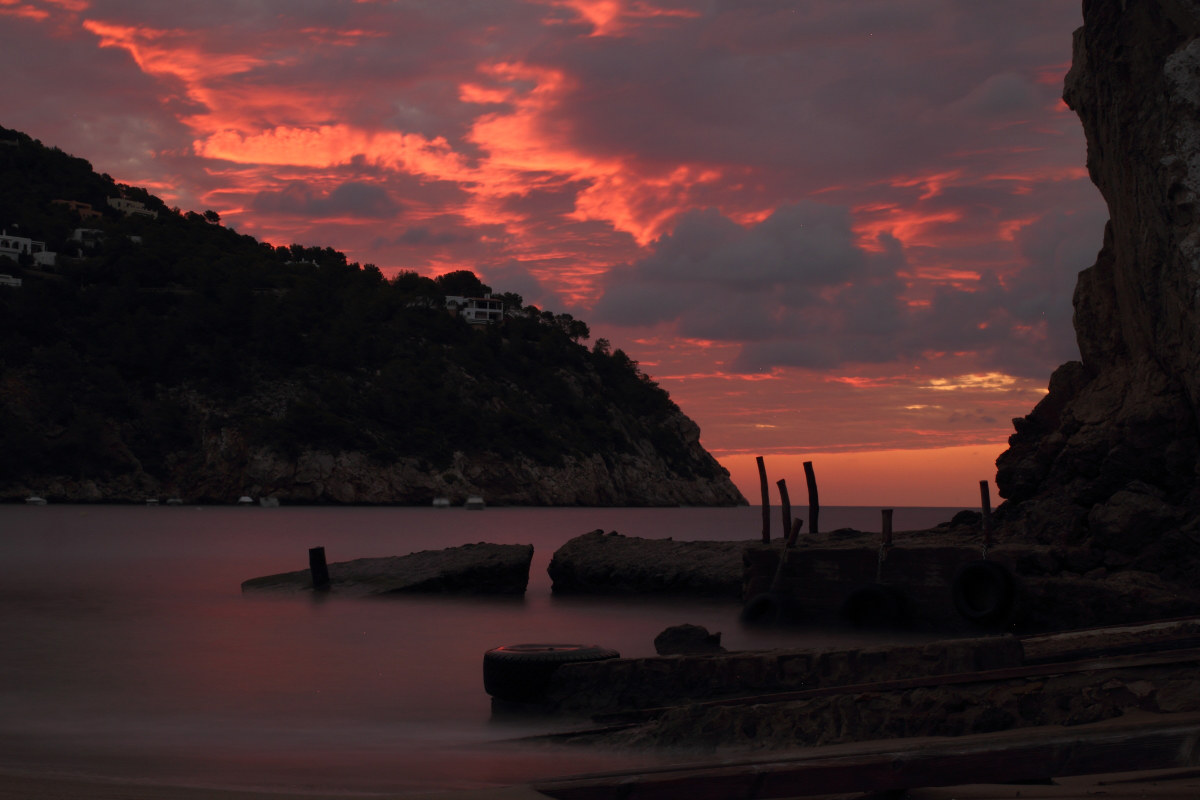 Dawn in Ibiza. .